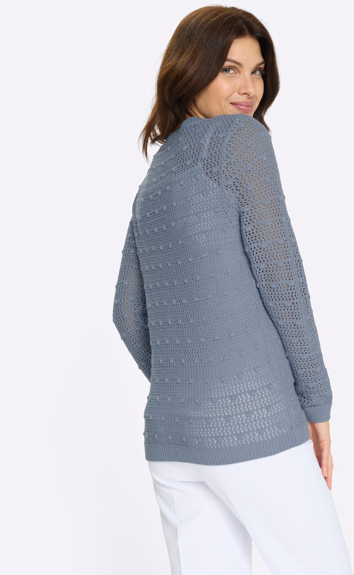 Classic Basics Ajourpullover "Rundhals-Pullover" günstig online kaufen