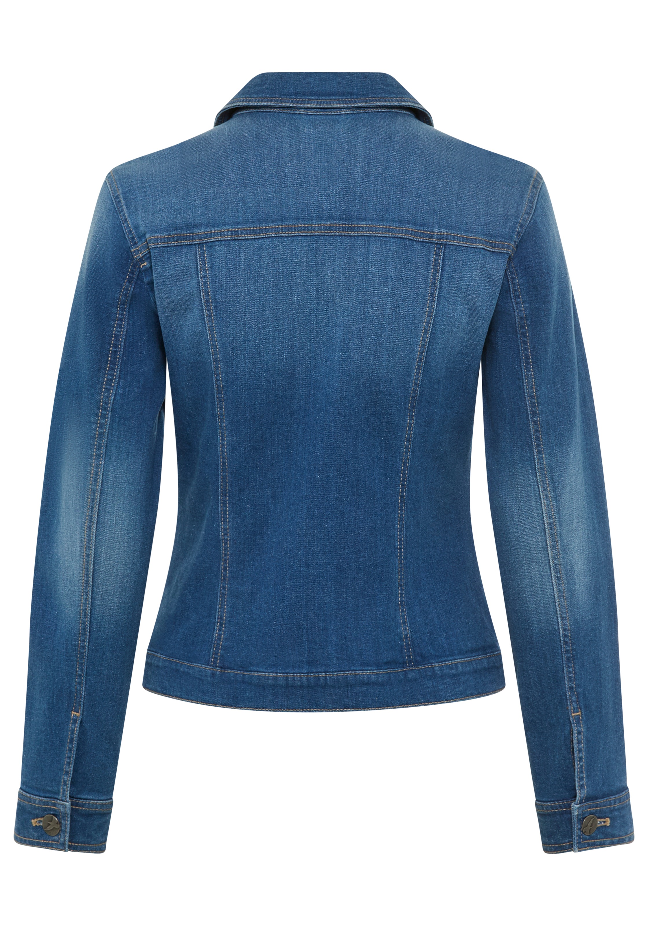 Arizona Jeansjacke aus Baumwollmischung,  figurbetont,  in Stretch-Qualität