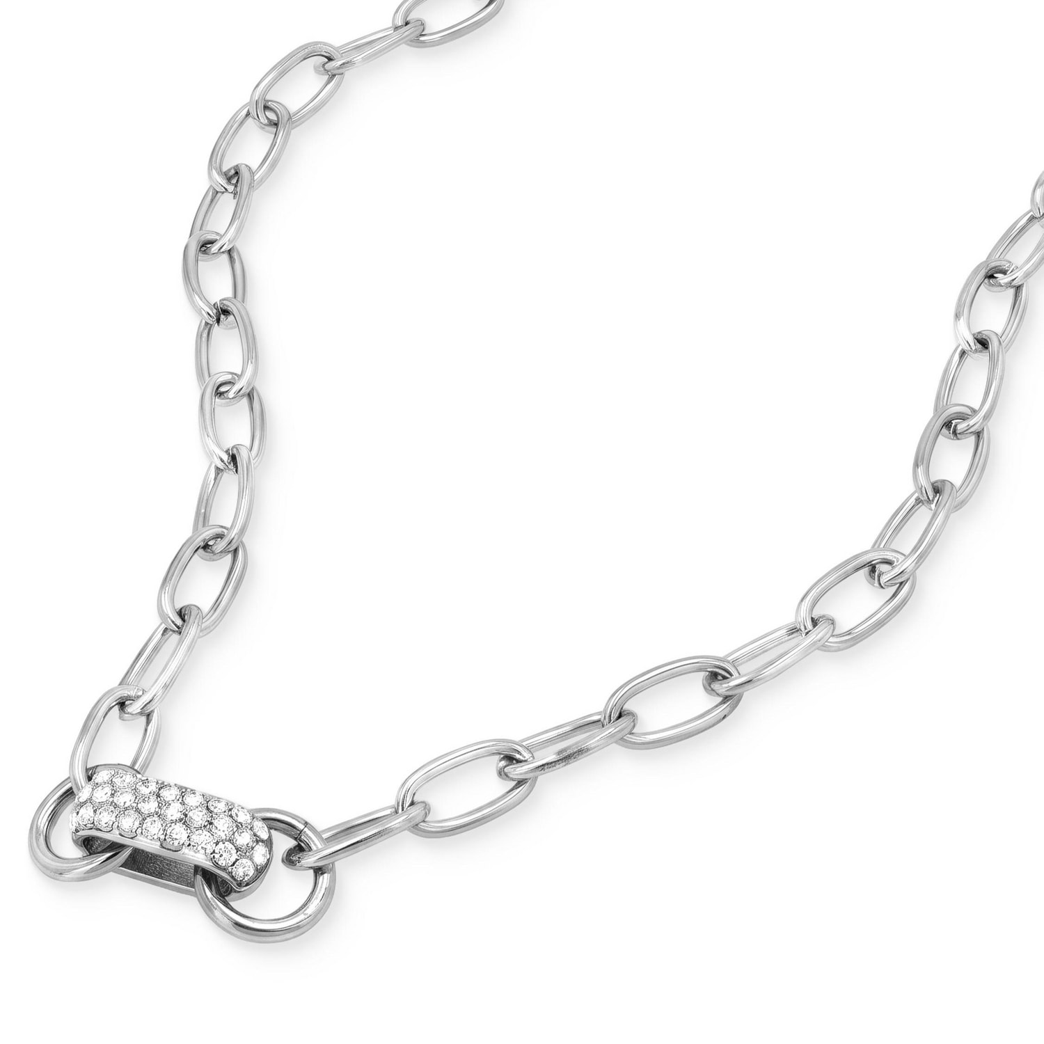 TOM TAILOR Kette mit Anhänger mit Kristallstein (synth.)