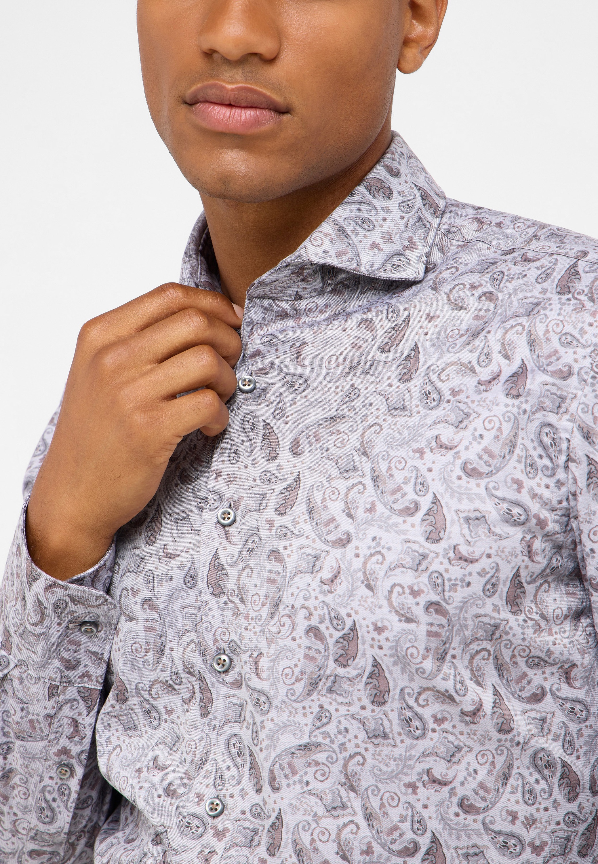 Thumbnail - Eterna Langarmhemd "SLIM FIT" EASY IRON (bügelleicht)