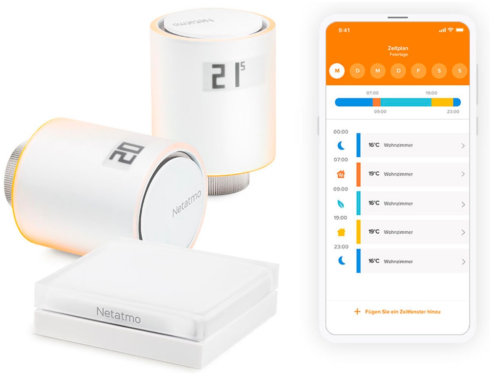 Netatmo Raumthermostat »Smarte Heizkörperthermostate Starterpaket«