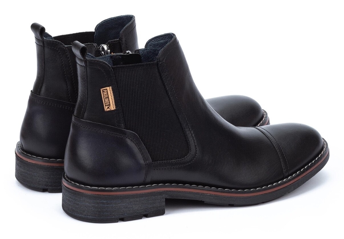 PIKOLINOS Chelseaboots »YORK«, Blockabsatz, Businessmode, Stiefelette mit Stretcheinsatz