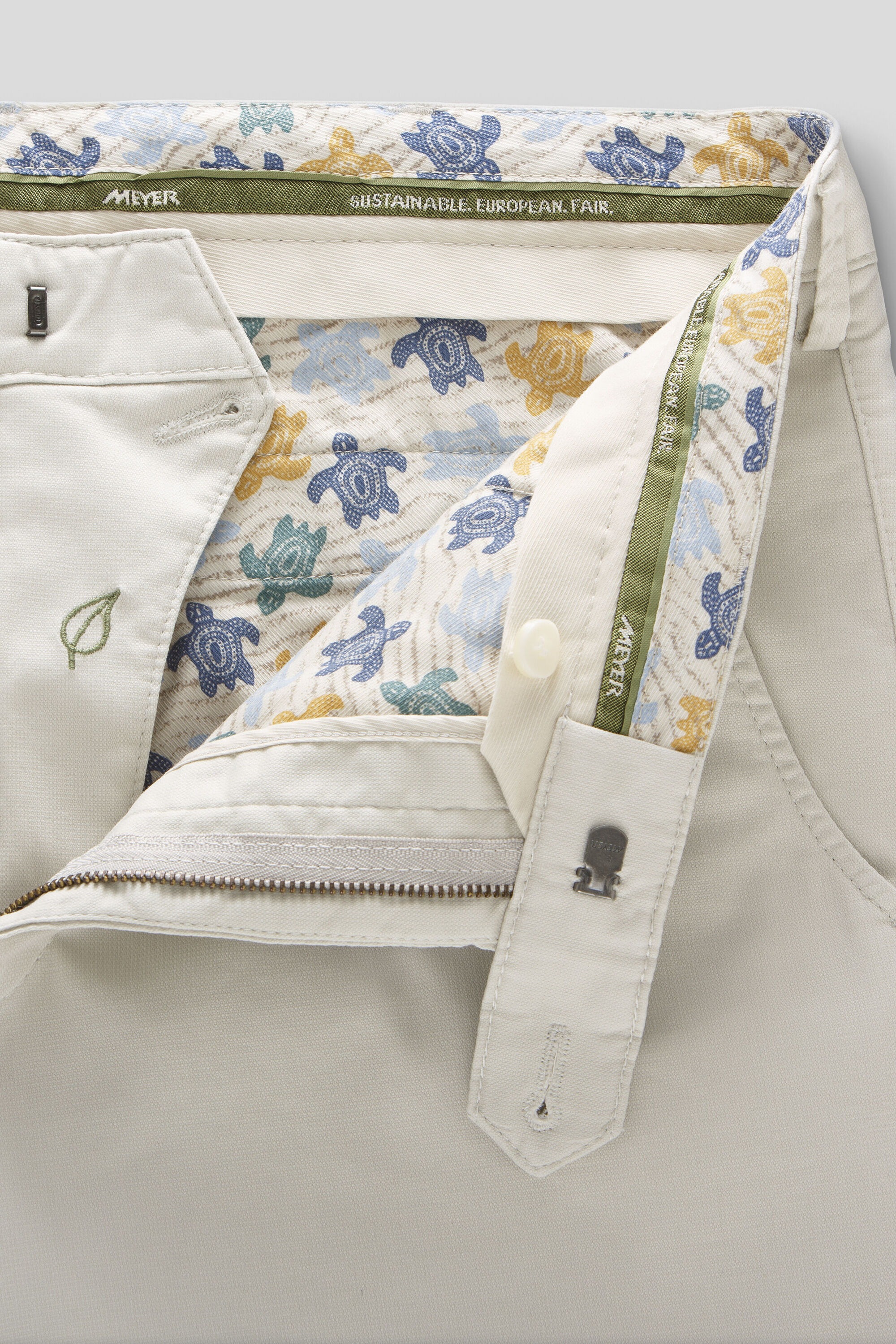 MEYER Chinos »ROMA Art.1-5070«, mit buntgewebtem Innenfutter