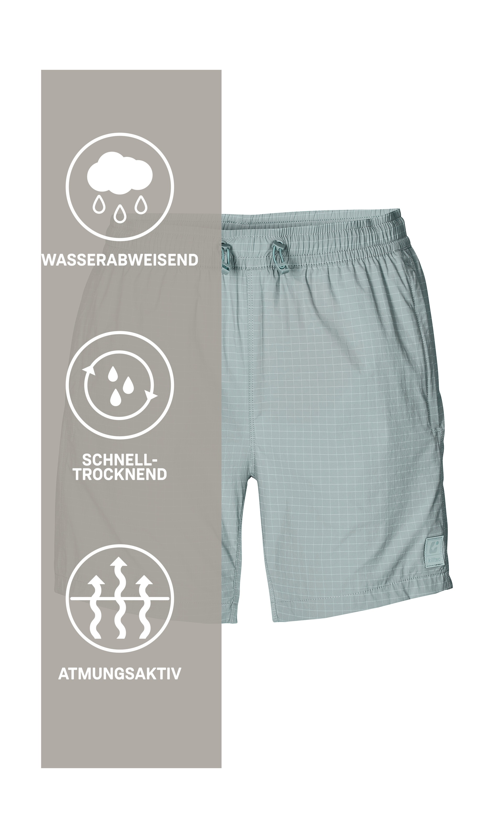 Killtec Shorts »KOS 167 WMN SHRTS«  Leichte, schnelltrocknende Funktionsshorts mit Zipper-Taschen
