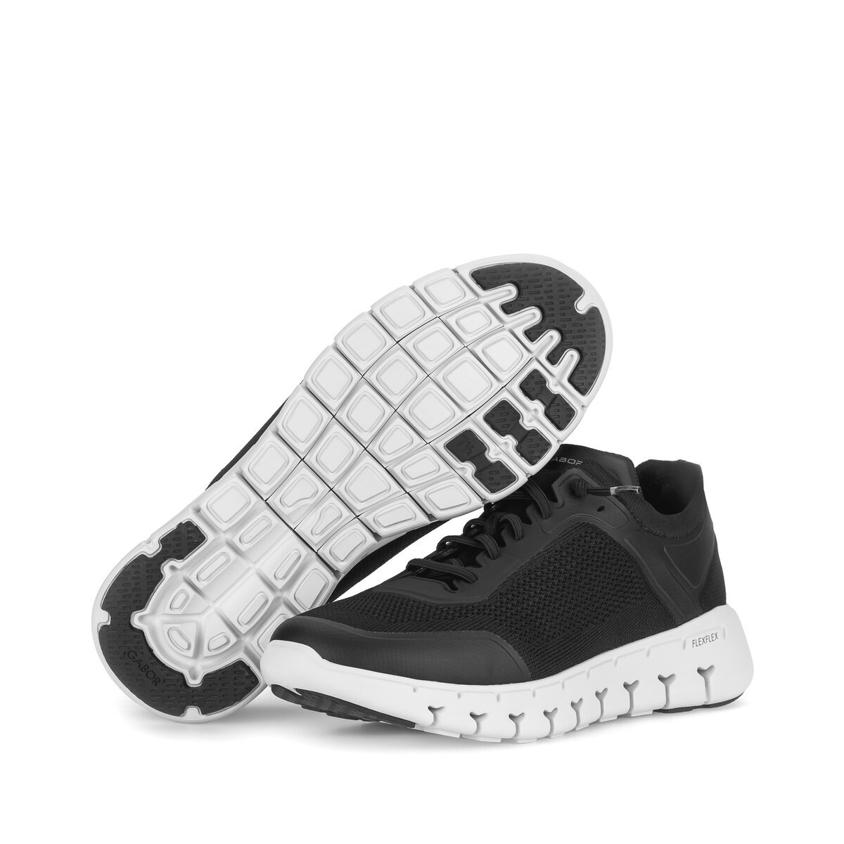 Sneaker GABOR "Sneaker low", Herren, Gr. 46,5, schwarz, Schuhe Sneaker 6