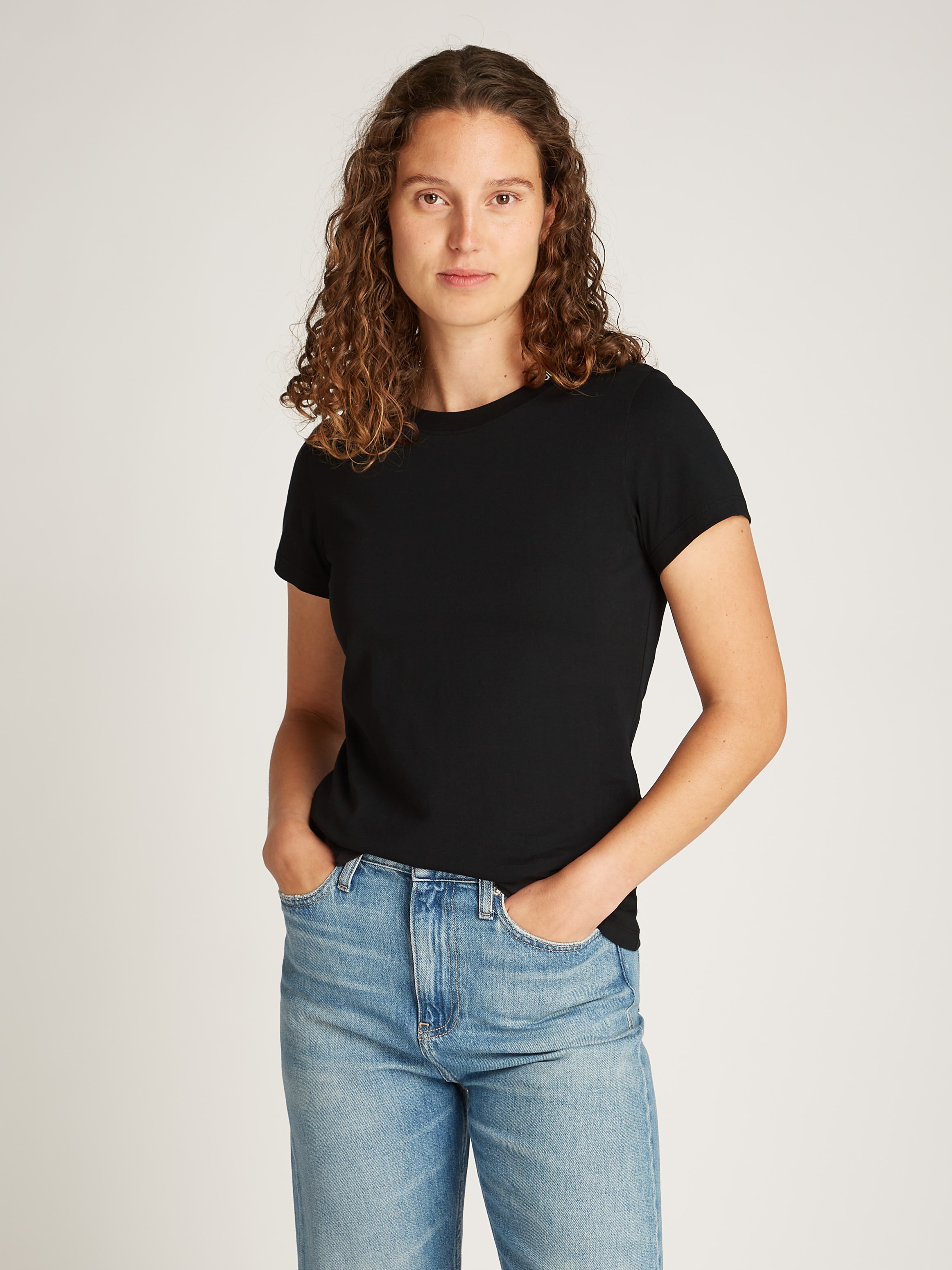 Calvin Klein Jeans T-Shirt "LOGO ELASTIC T-SHIRT", mit Logostickerei günstig online kaufen