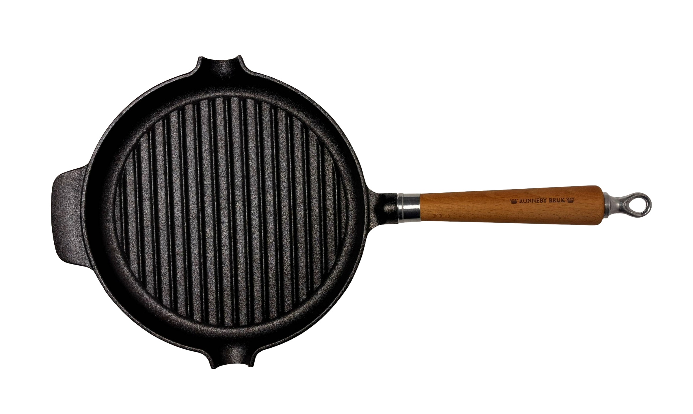 Ronneby Bruk Grillpfanne »Maestro, Pfanne, Ø 25 cm, mit Holzgriff« Gusseisen 1 tlg.
