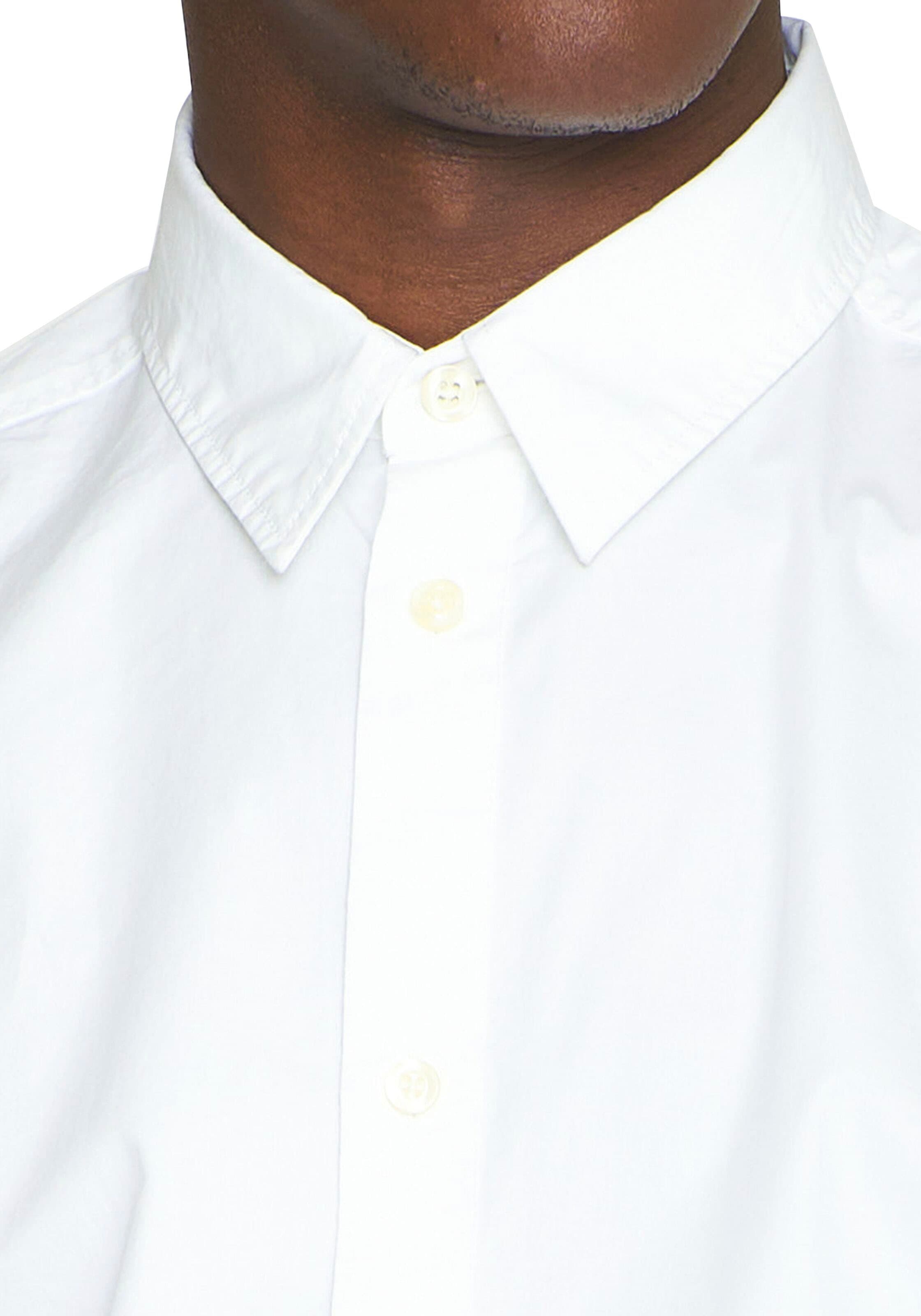 KnowledgeCotton Apparel Langarmhemd »ALF regular«, mit Falte hinten