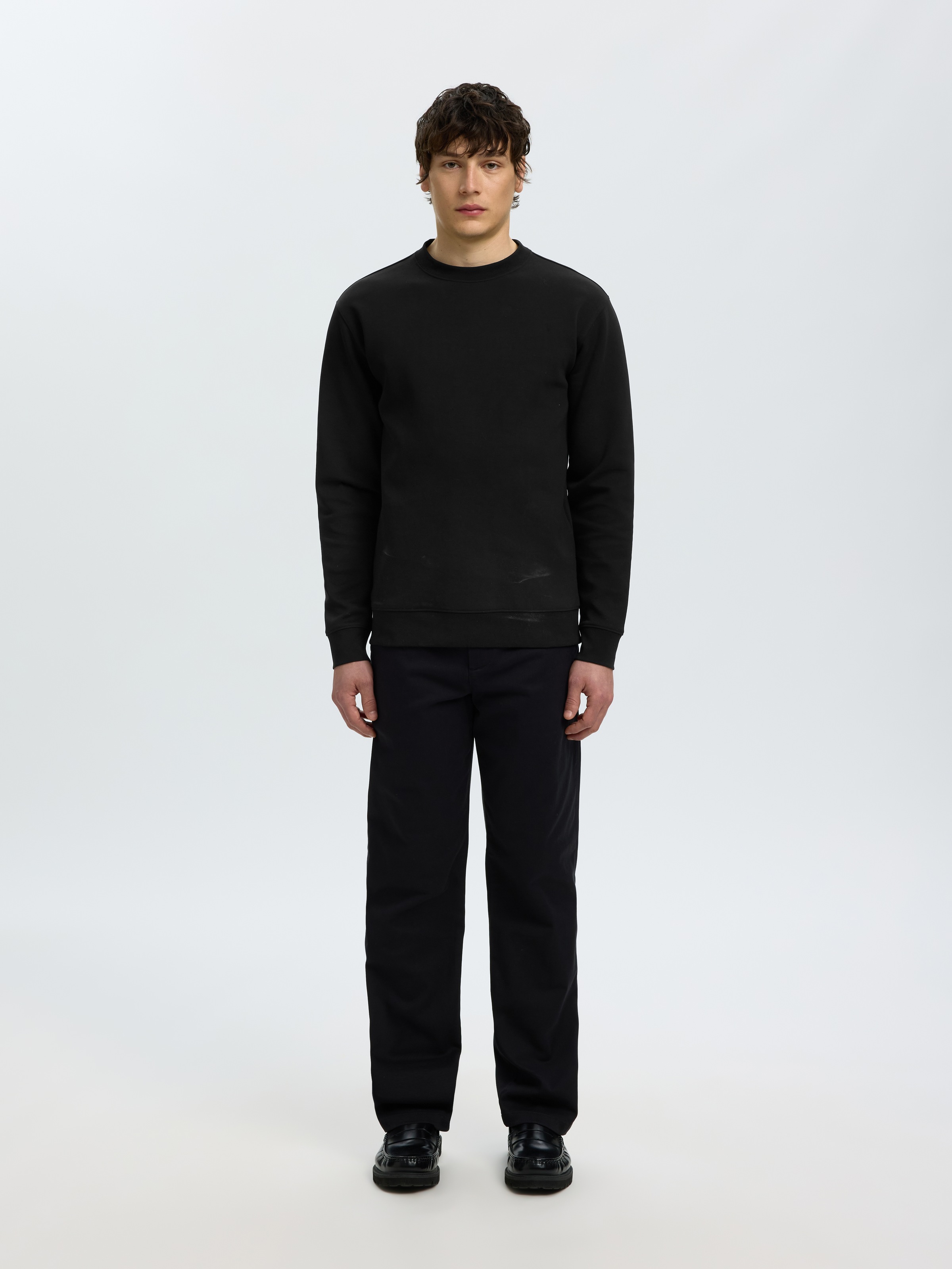 SELECTED Sweatshirt »SLMTOM SOFT CREW NECK SWEAT NOOS«, Baumwollmischung, regular fit
