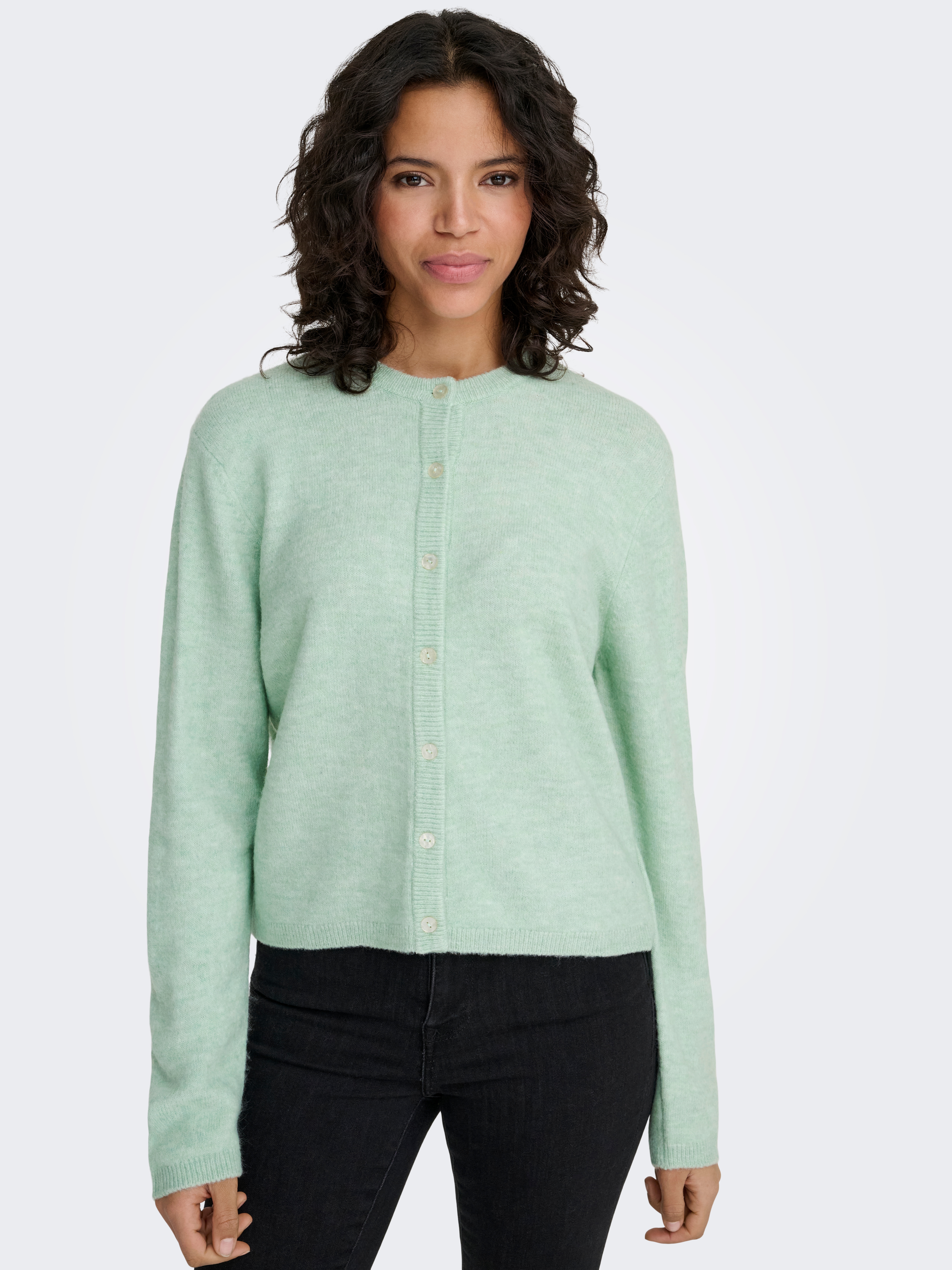 ONLY 1100000002199 "ONLSIMONI L/S O-NECK CARDIGAN KNT NOOS" Materialmix, relaxed fit
