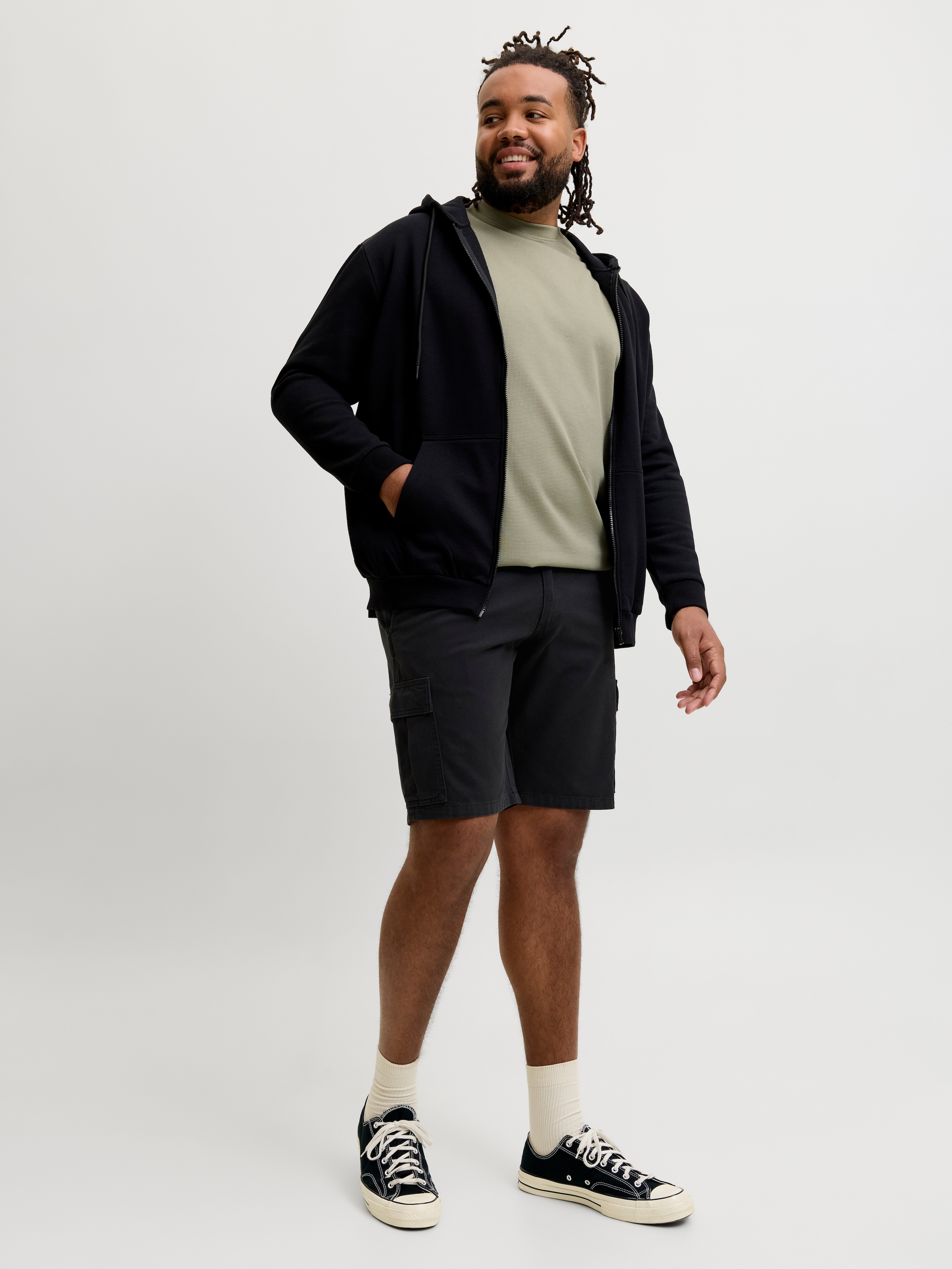Jack & Jones PlusSize Cargoshorts »JPSTCOLE HUDSON BELTED CARGO SHORT PLS«