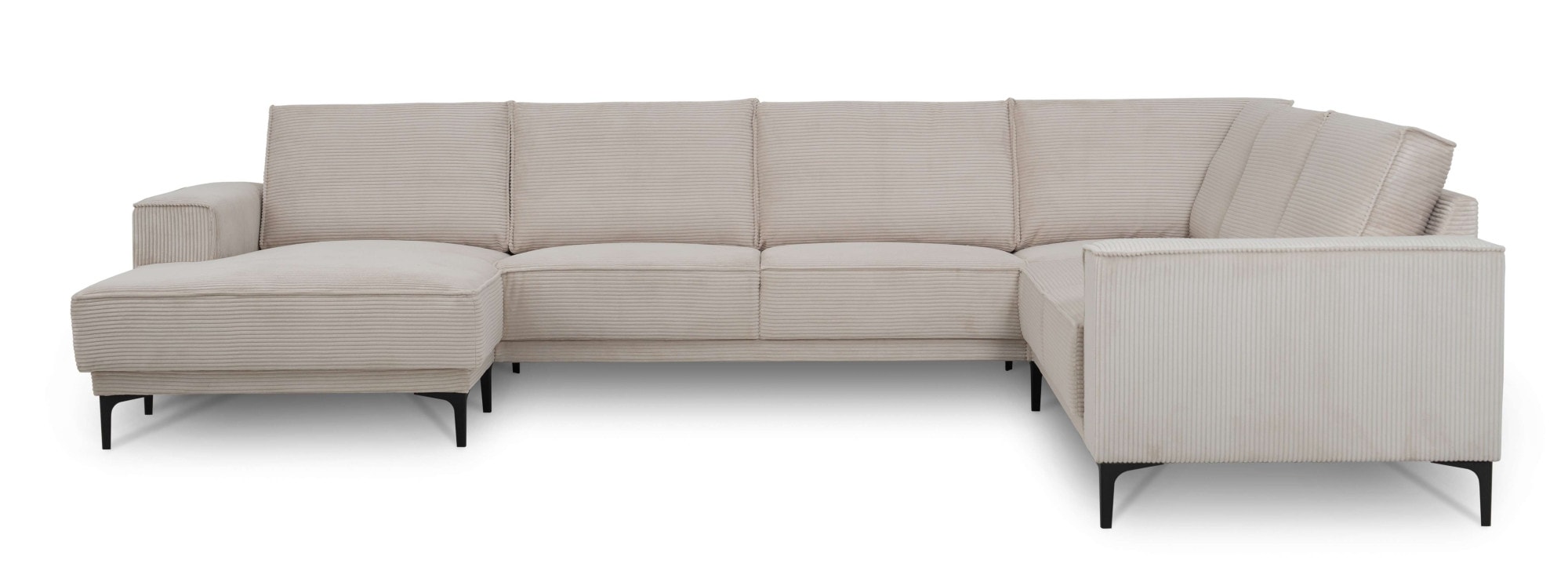 PLACES OF STYLE Wohnlandschaft "XXL Sofa Oland, Struktur, Flachgewebe, Luxu günstig online kaufen