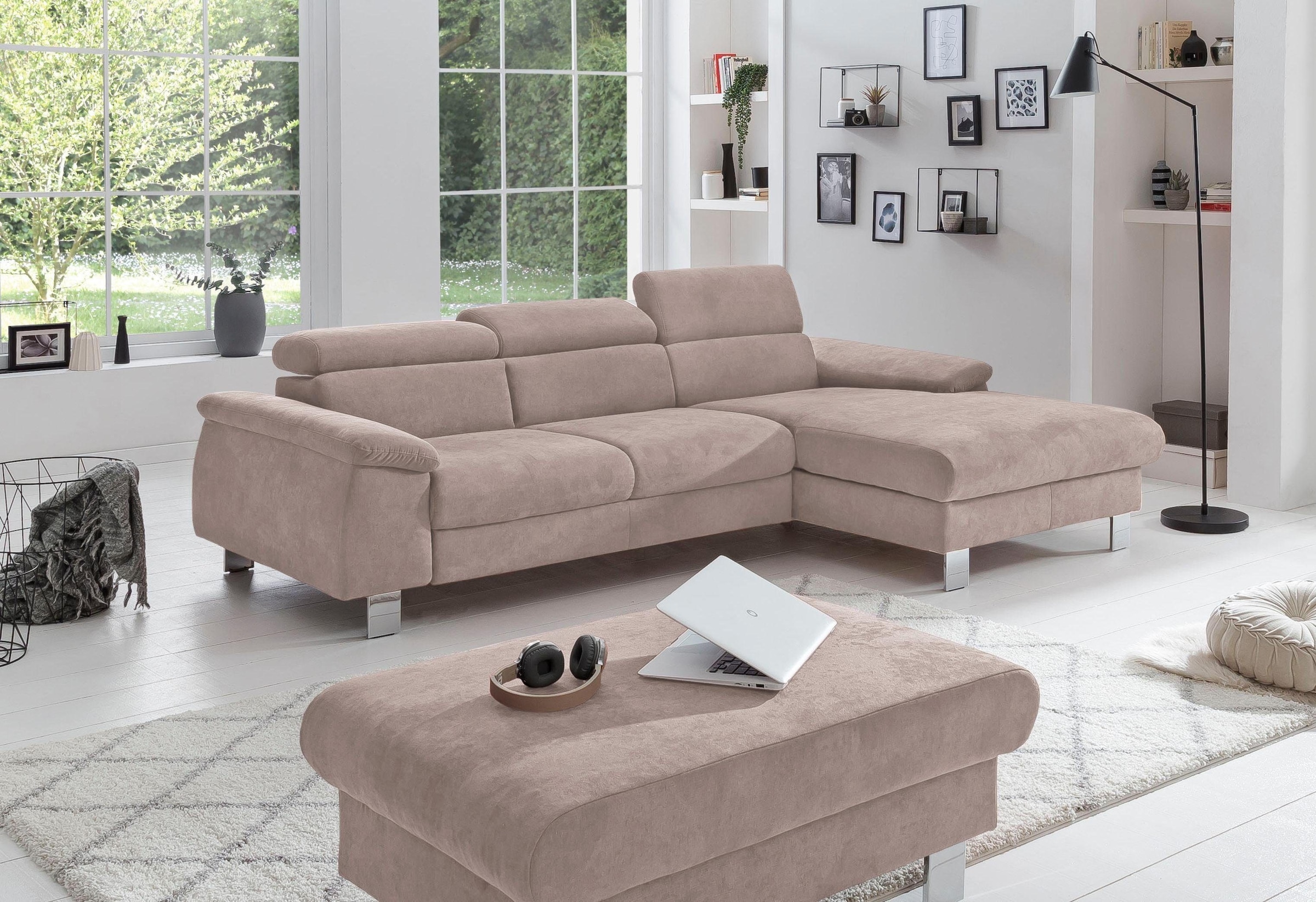 COTTA Polstergarnitur "Komaris L-Form", (Set), Set bestehend aus: Ecksofa m günstig online kaufen