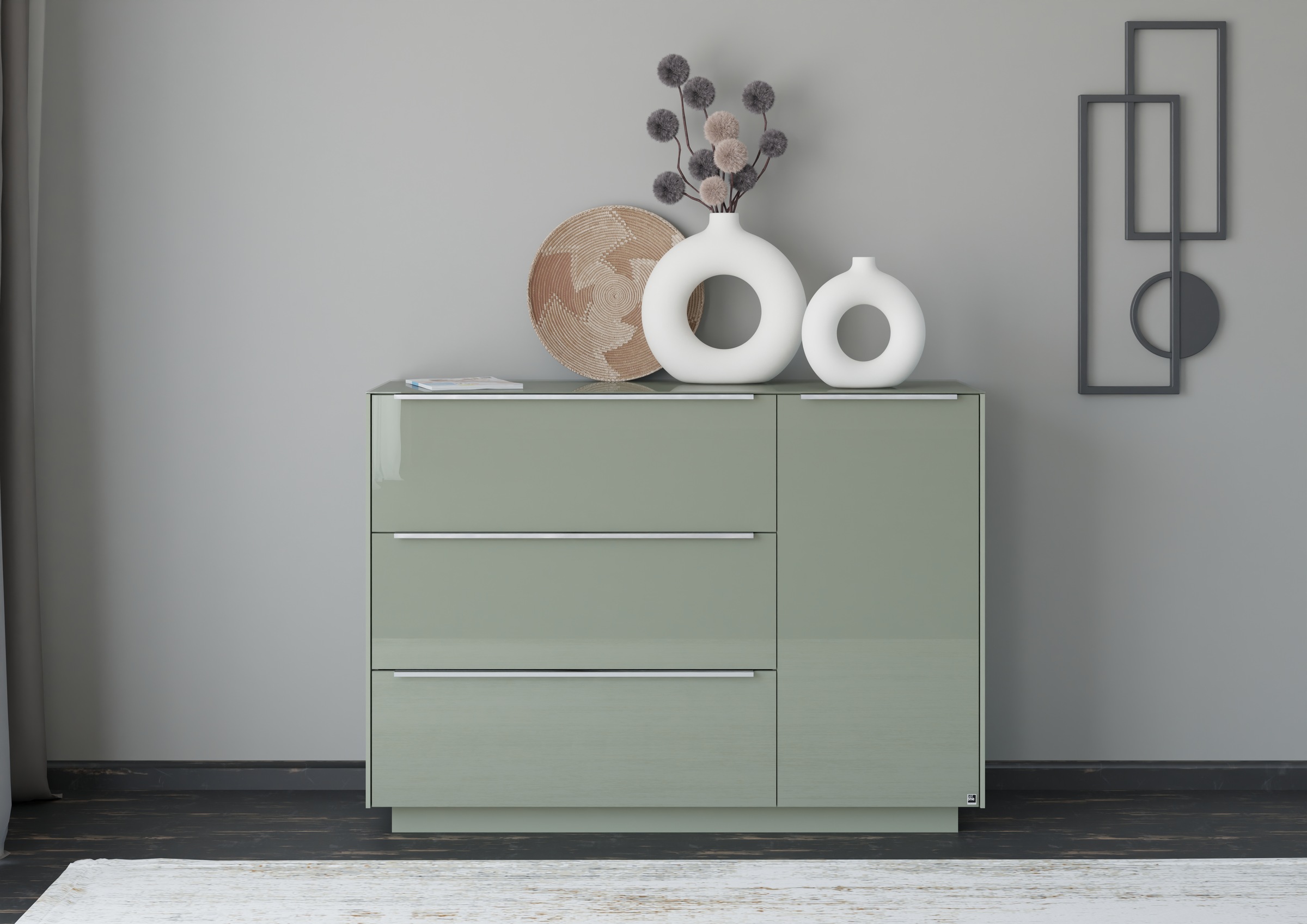 set one by Musterring Sideboard "Reno" 1 Stk. tlg. Mit Sockel in diversen Farben, 102 cm Höhe & Farbauswahl