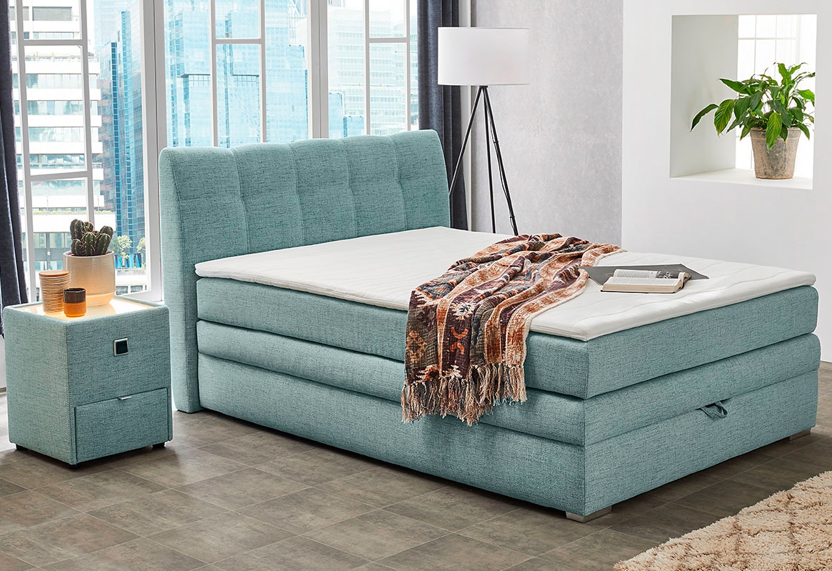 Jockenhöfer Gruppe Boxspringbett "Amelie" mit Bettkasten und Topper, erhält günstig online kaufen