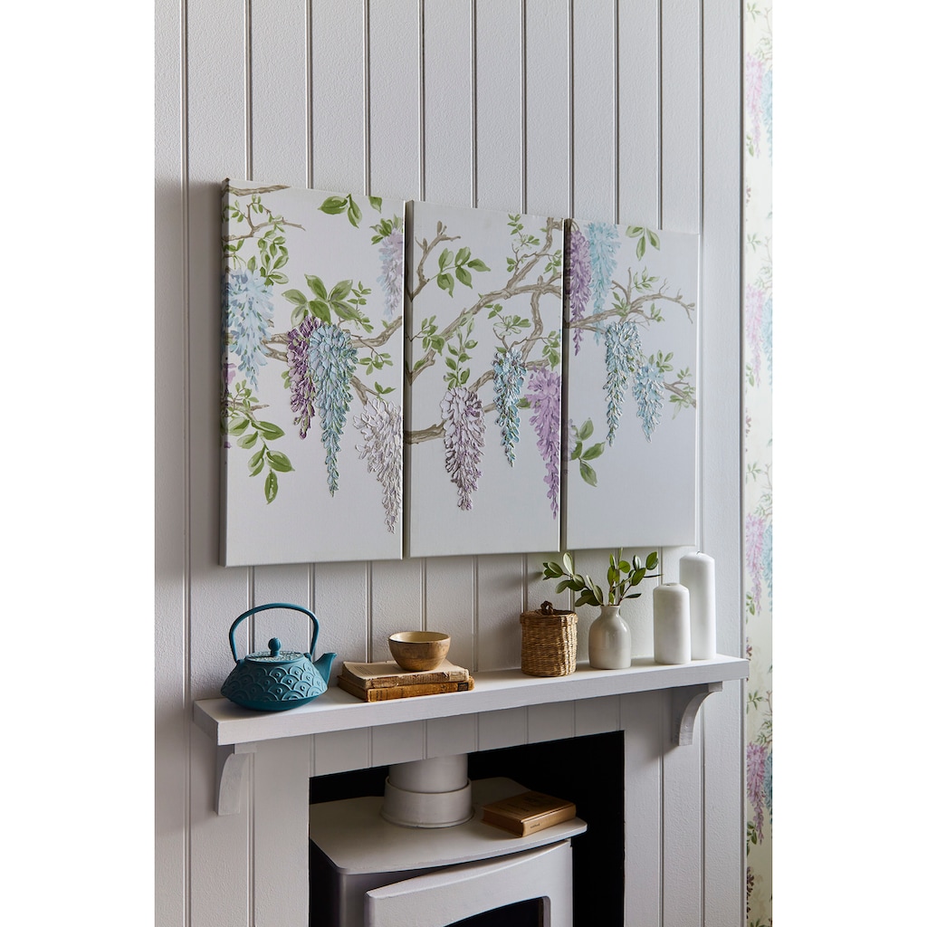 LAURA ASHLEY Mehrteilige Bilder »Wisteria Garden«, (Set, 1 St.)