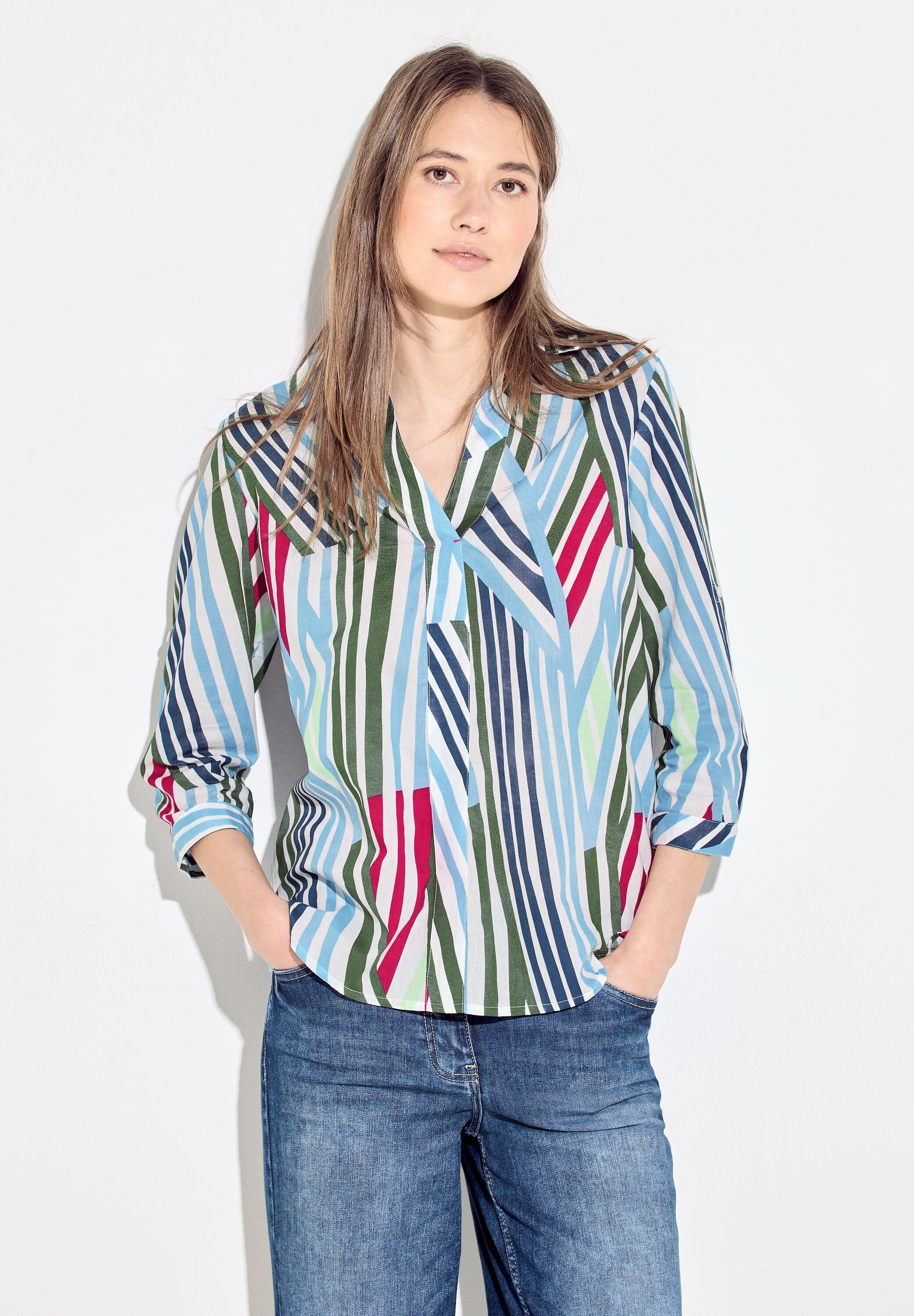 Cecil Shirtbluse, mit Turn-Up Funktion