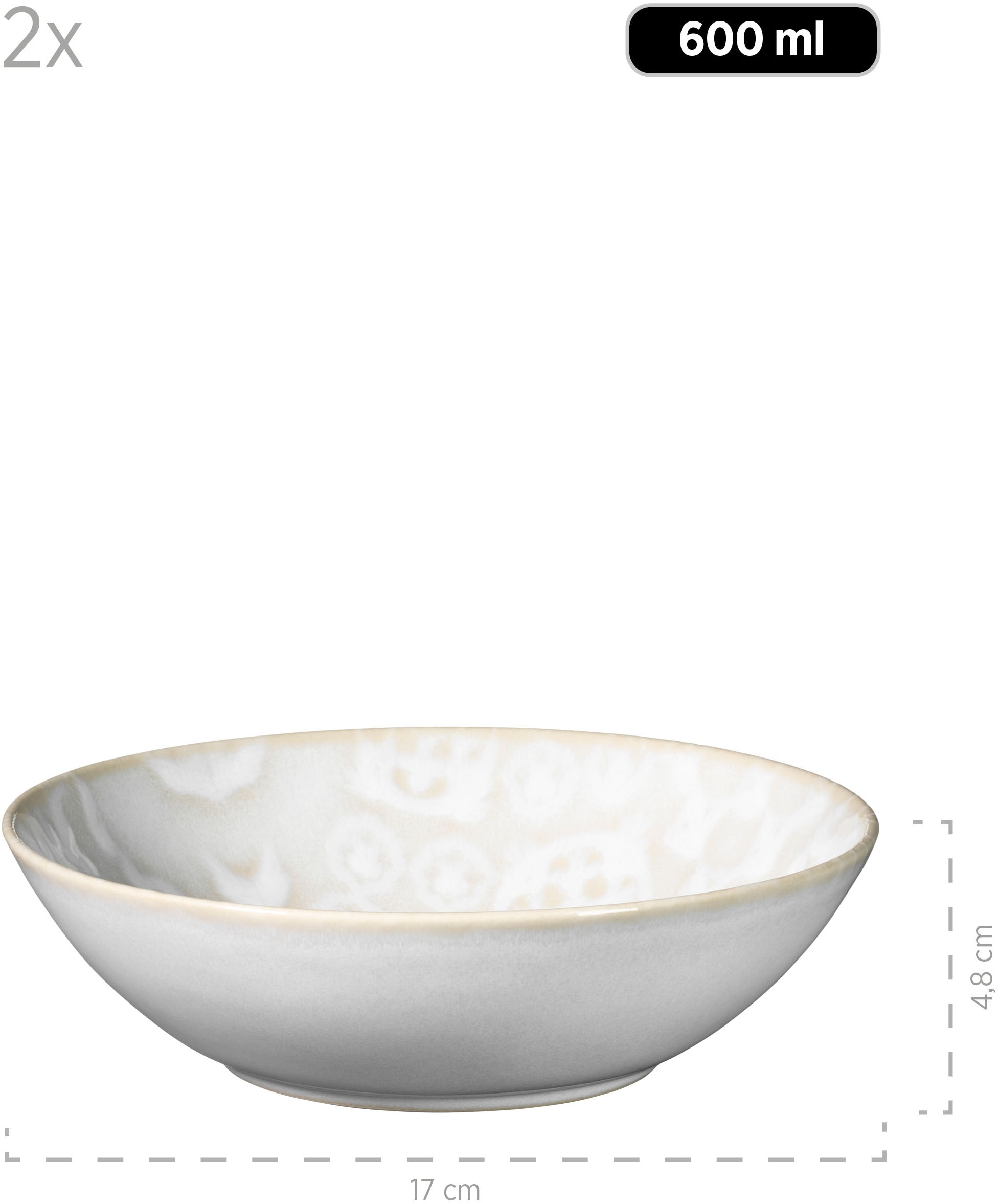 MÄSER Kombiservice »TRAD. TILES WEISS, Geschirr Set, Steinzeug«