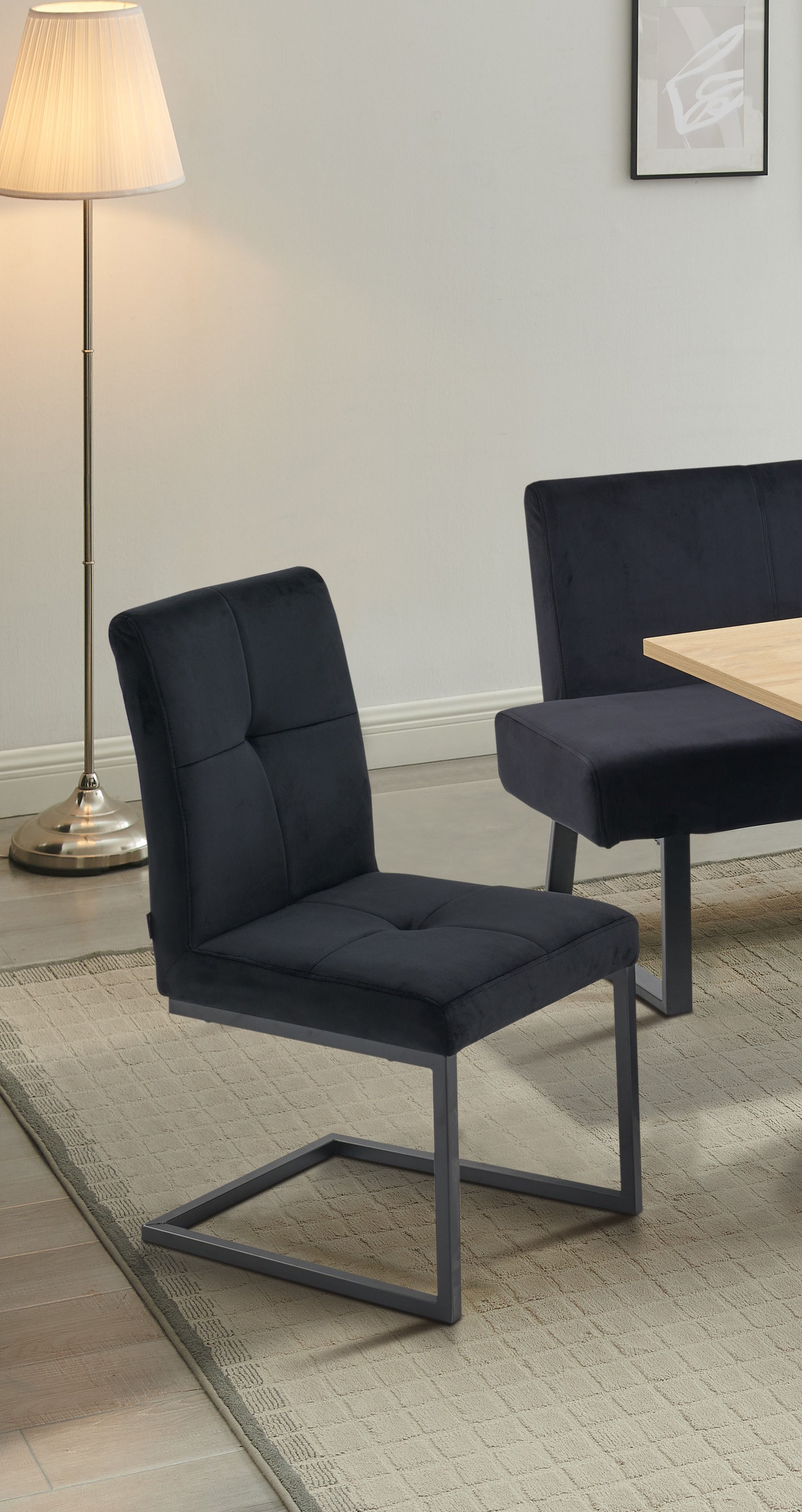 Home affaire Esszimmerstuhl "Geranie Freischwinger, Schwingstuhl" (Set) 2 S günstig online kaufen