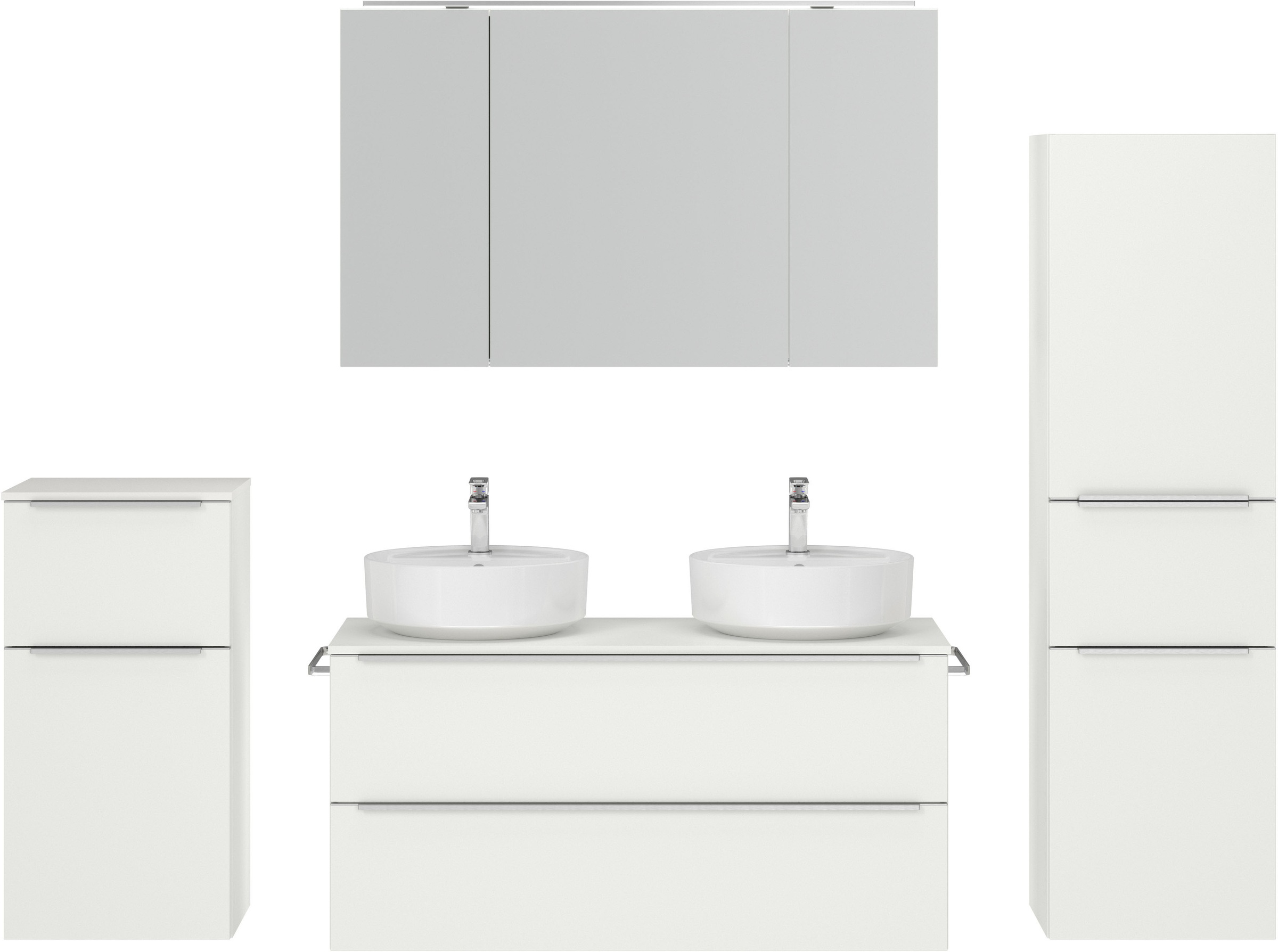 nobilia Badmöbel-Set "Alvene" vormontiert, mit Soft-Close, 4 Stk. tlg. günstig online kaufen
