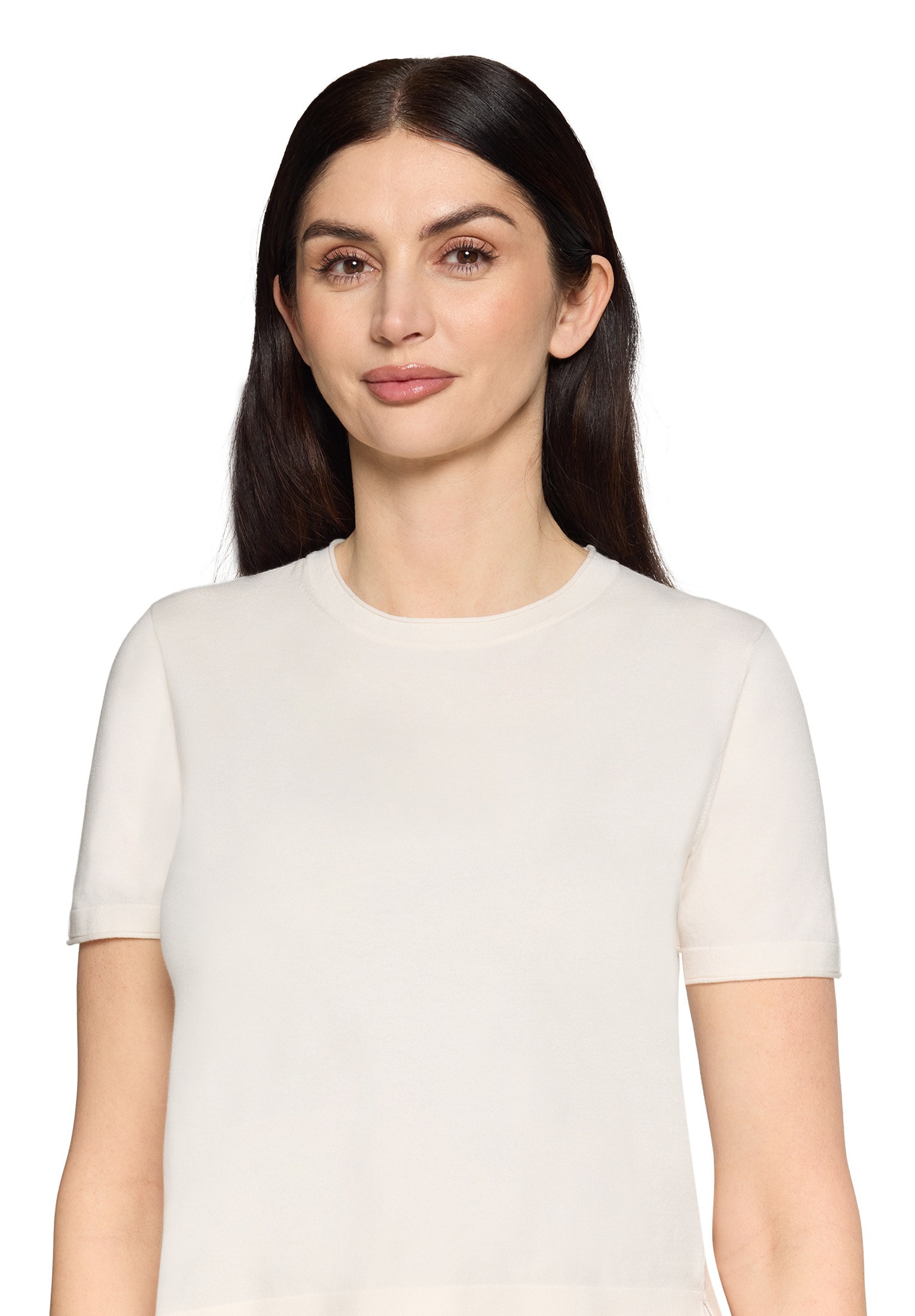 Vera Mont Kurzarmshirt »Damen mit Rundhalsausschnitt« 1 Stk. Struktur