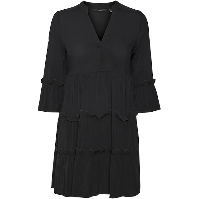 Vero Moda Minikleid »VMEASY 3/4 SHORT DRESS R1 WVN GA«, mit Rüschen online  bestellen | BAUR
