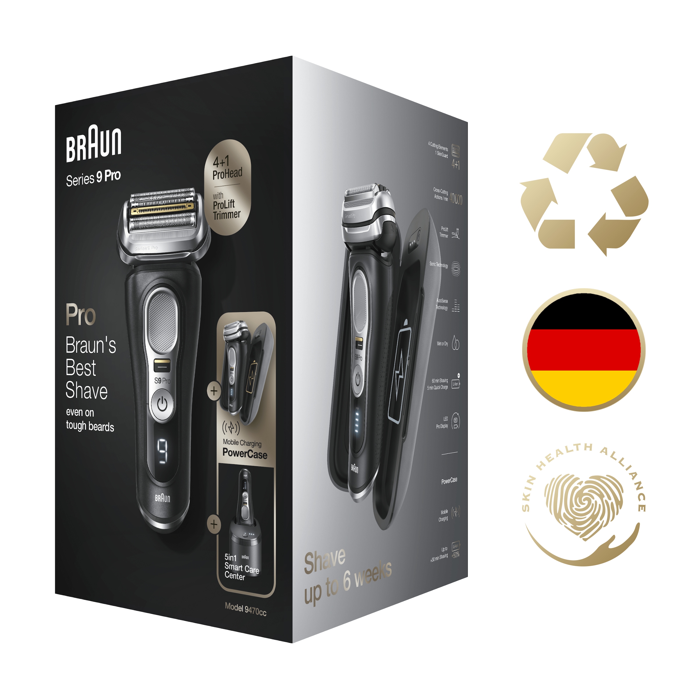 9 1 Braun Aufsätze - Elektrorasierer Reinigungsstation, kaufen St. 9470cc«, BAUR »Series | Pro