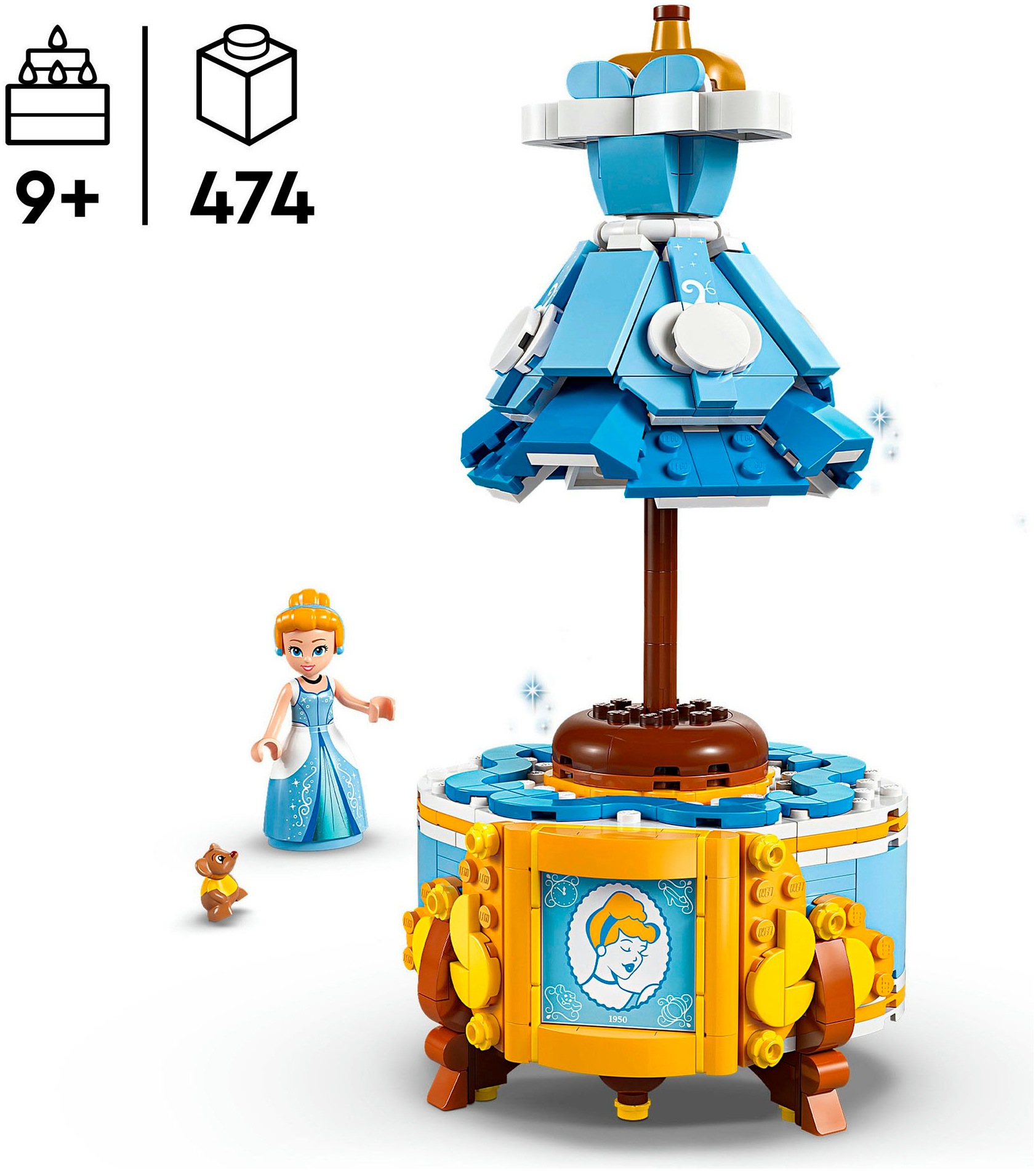 LEGO® Konstruktionsspielsteine »Cinderellas Kleid (43266), LEGO® Disney Princess«, (474 St.), Made in Europe