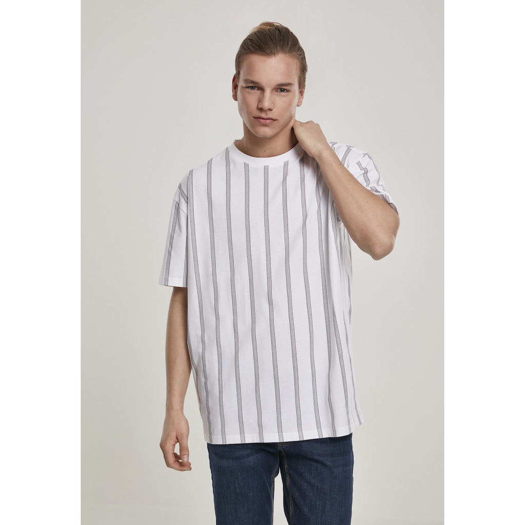 URBAN CLASSICS Kurzarmshirt »T-Shirt Heavy Oversized AOP Stripe Tee« (1 tlg.)