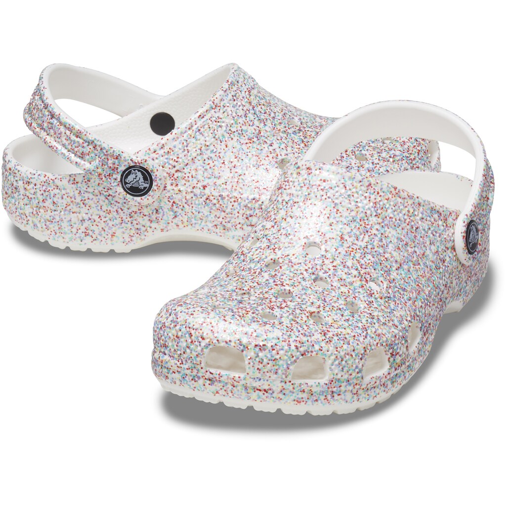 Crocs Clog »Classic Sprinkle Glitter Clog T«, mit buntem Glitter