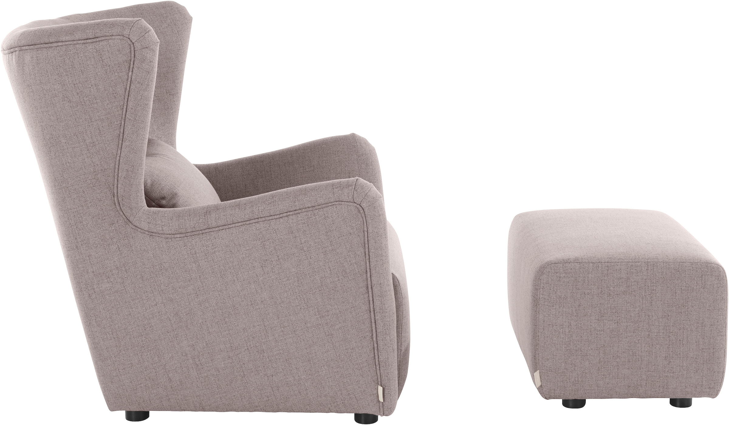 LeGer Home by Lena Gercke Ohrensessel »Levke Sessel«, wahlweise mit oder ohne Hocker
