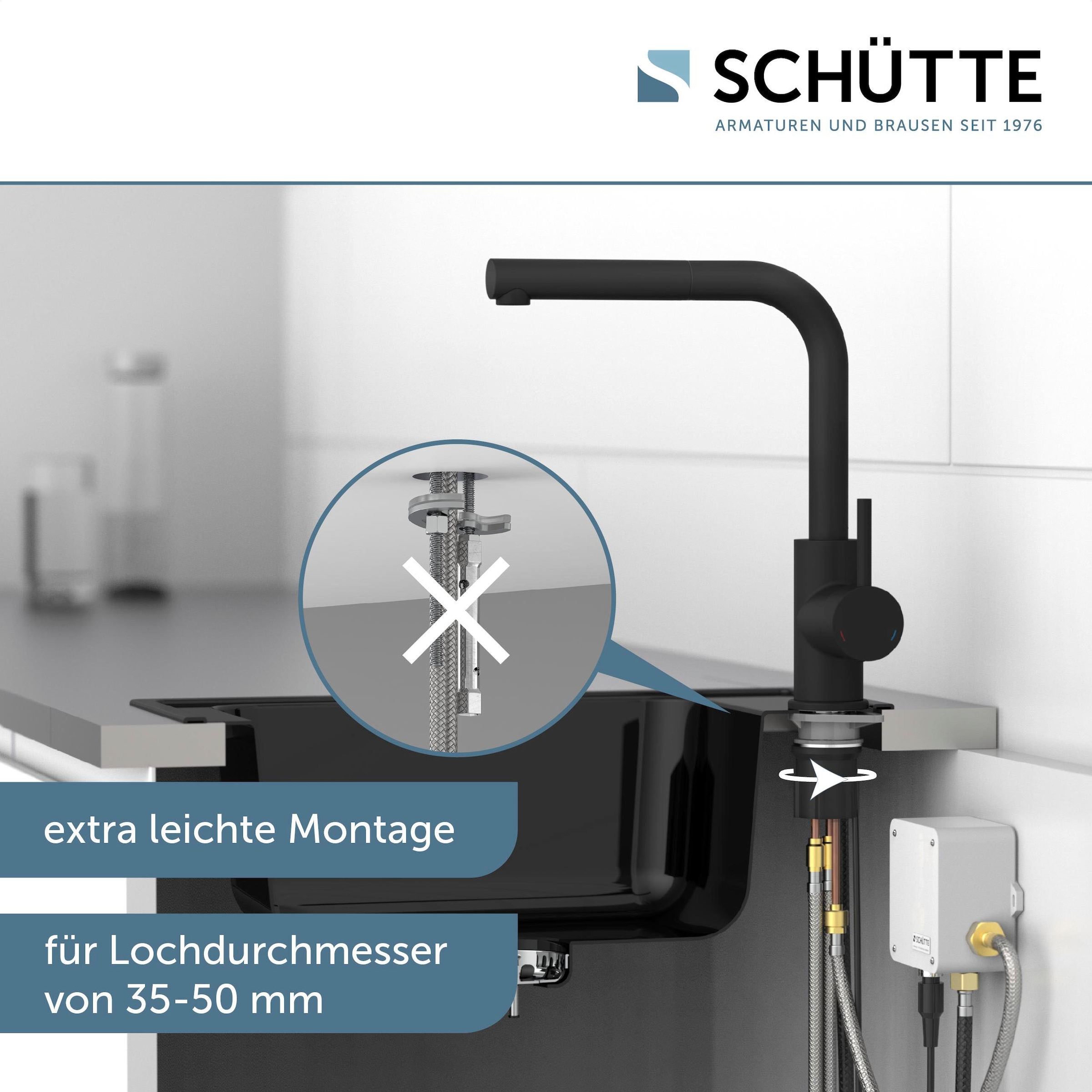 Schütte Spültischarmatur »VITAL«, (1 St.), Infrarottechnologie/Cold-Start-Fkt./360° schwenkbar /Eco-Click-Fkt.