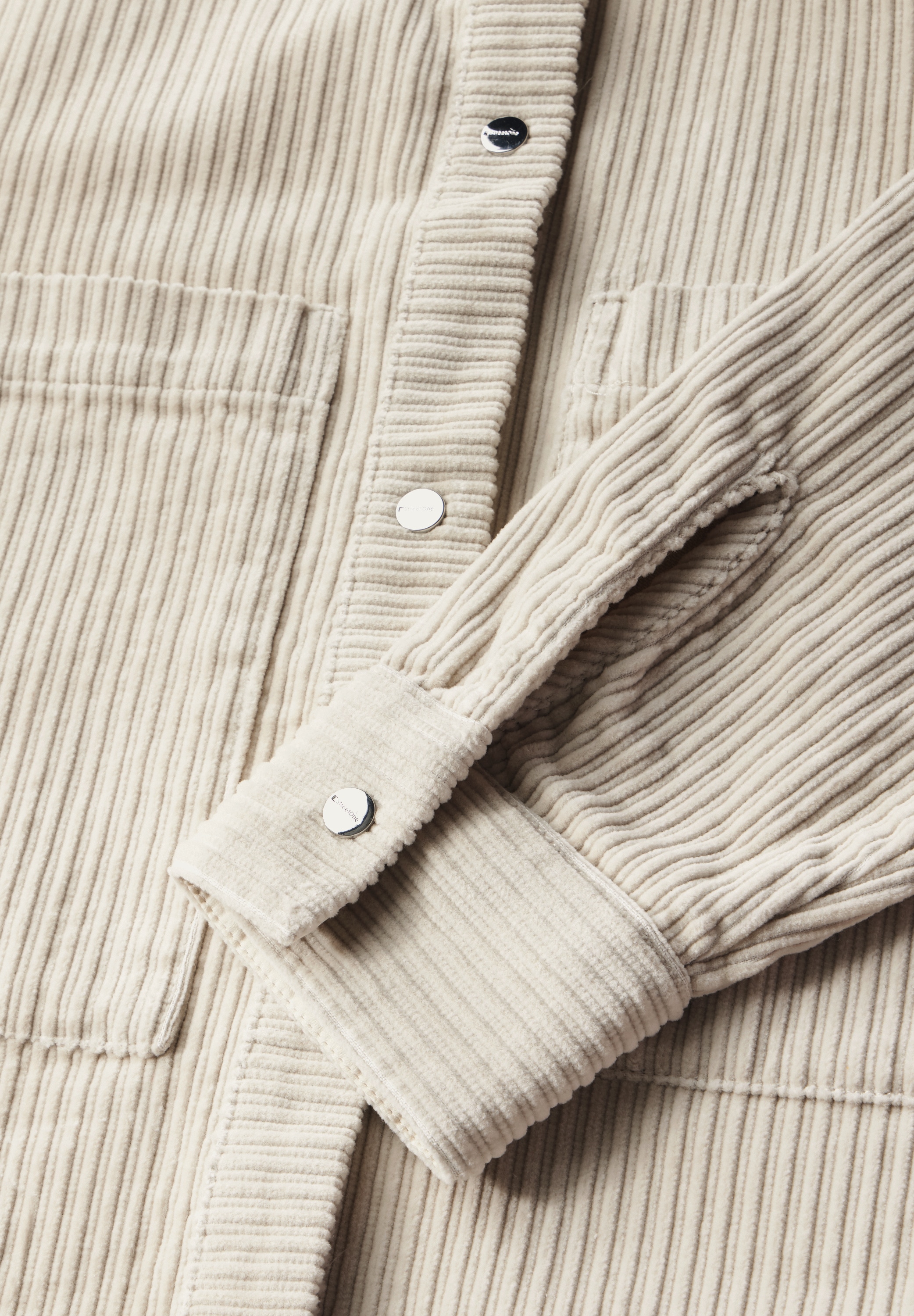 STREET ONE STUDIO Cordjacke, ohne Kapuze, mit Knopfleiste