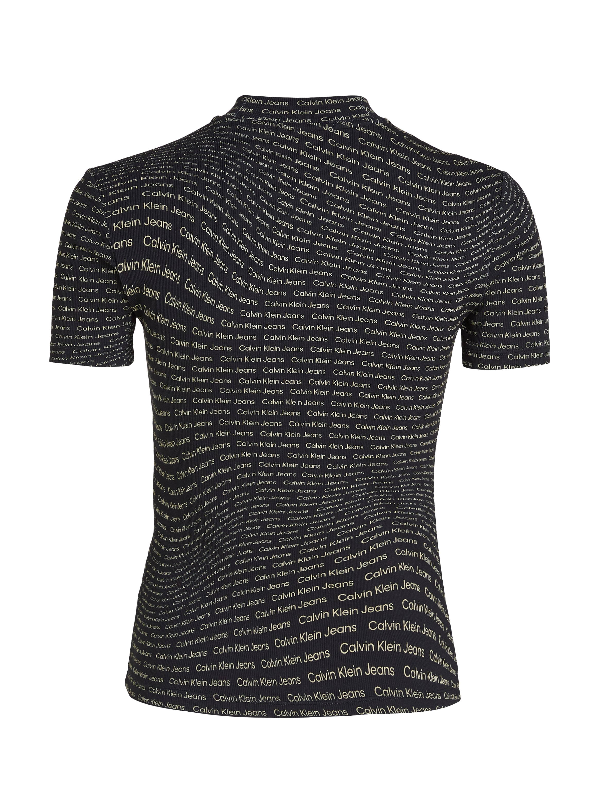 Calvin Klein Jeans Stehkragenshirt »AOP RIB TEE«, mit Logoschriftzug