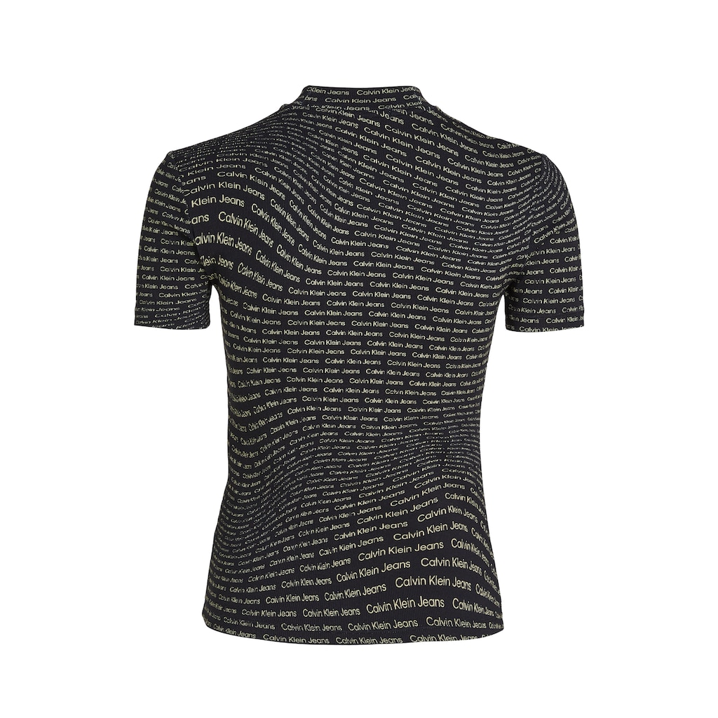 Calvin Klein Jeans Stehkragenshirt »AOP RIB TEE«