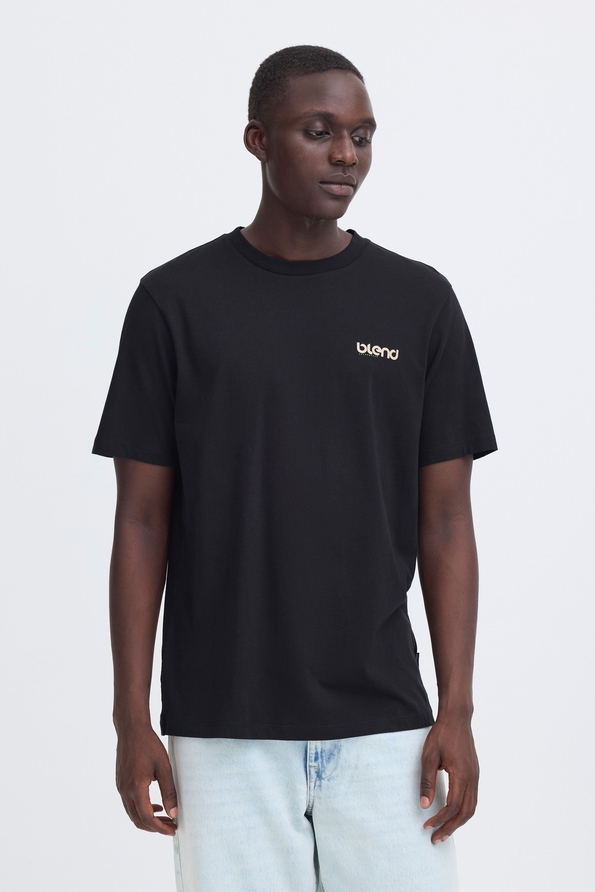 Blend Rundhalsshirt "BHEmmet" T-Shirt mit Backprint günstig online kaufen