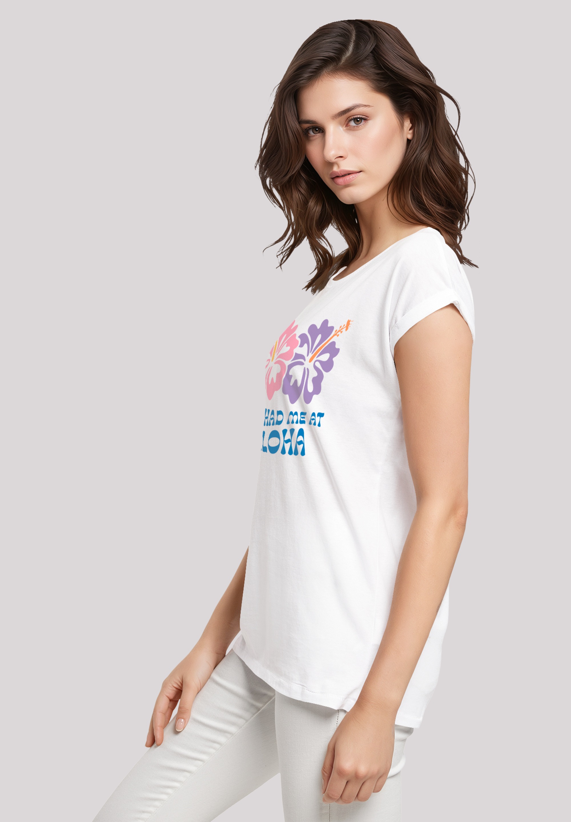 F4NT4STIC T-Shirt »You had me at Aloha«, Premium Qualität