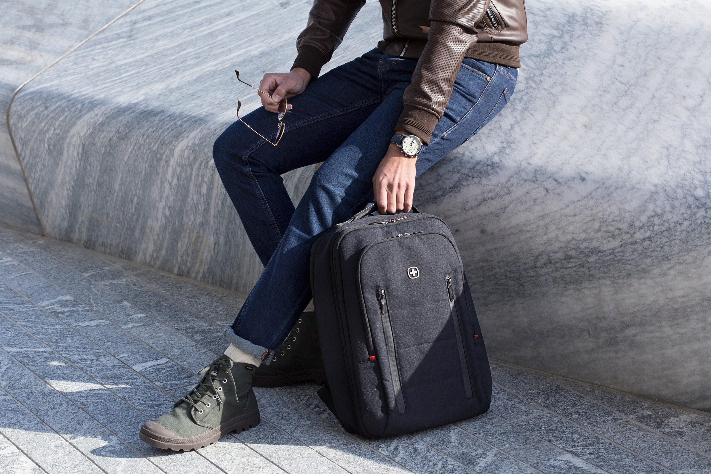 Wenger Laptoprucksack »City Traveler, schwarz«, BAUR | bis Laptops 16 kaufen für Zoll online