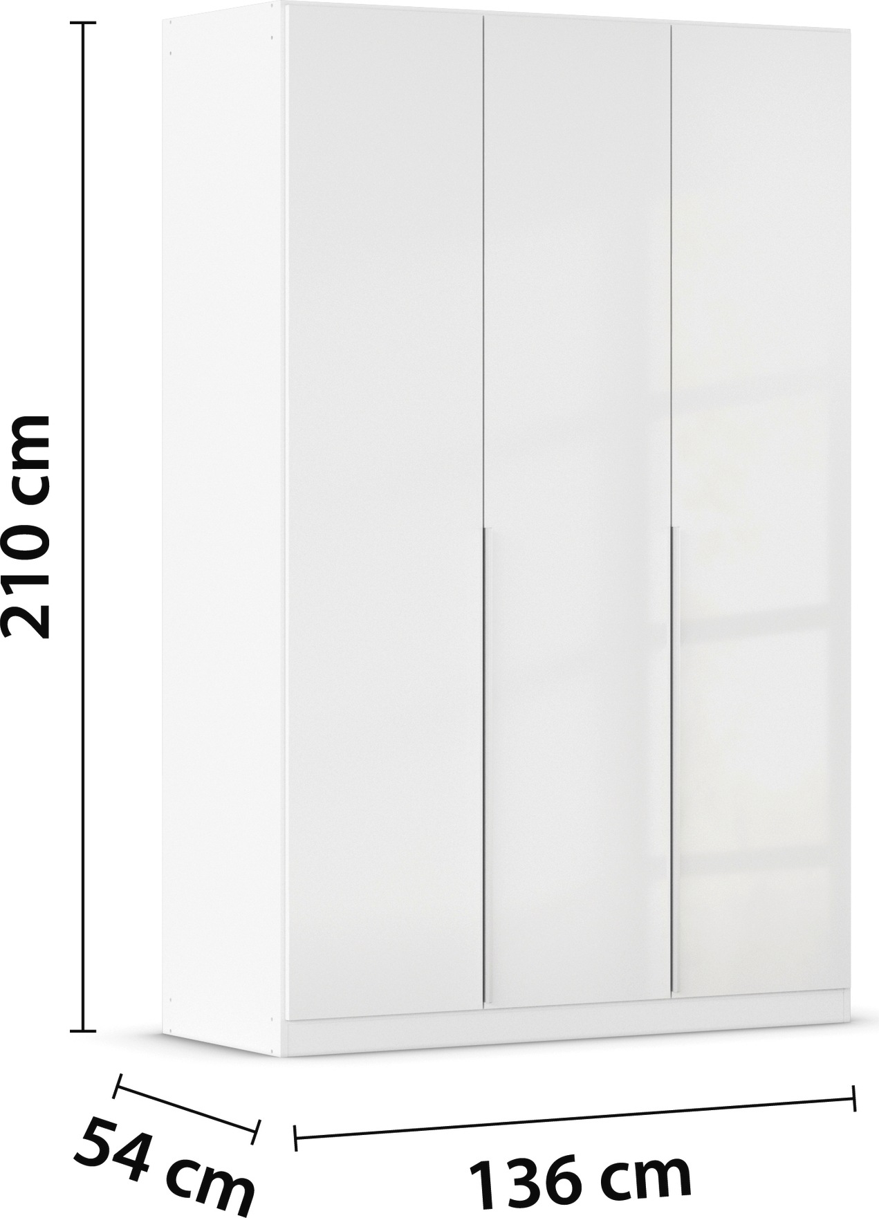 rauch Drehtürenschrank »Kleiderschrank Schrank Garderobe AGORDO TOPSELLER Schlafzimmer«, (in zwei Griff-Farben mit Dekor- oder Hochglanzfront), durchdachte Innenausstattung, in 6 Breiten und 2 Höhen MADE IN GERMANY