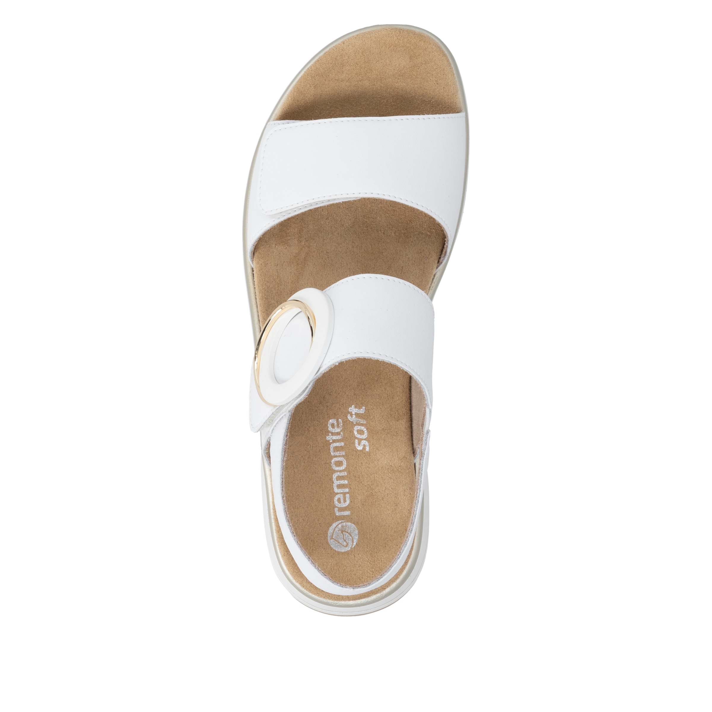Remonte Plateausandale  Sommerschuh, Sandalette mit Softfußbett und zwei Klettverschlüssen