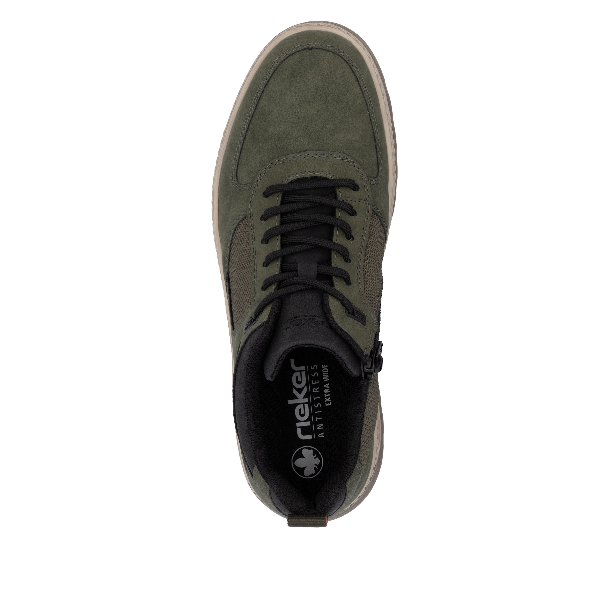 Rieker Sneaker, Schnürschuh, Halbschuh, Outdoorschuh mit gepolstertem Schaftrand