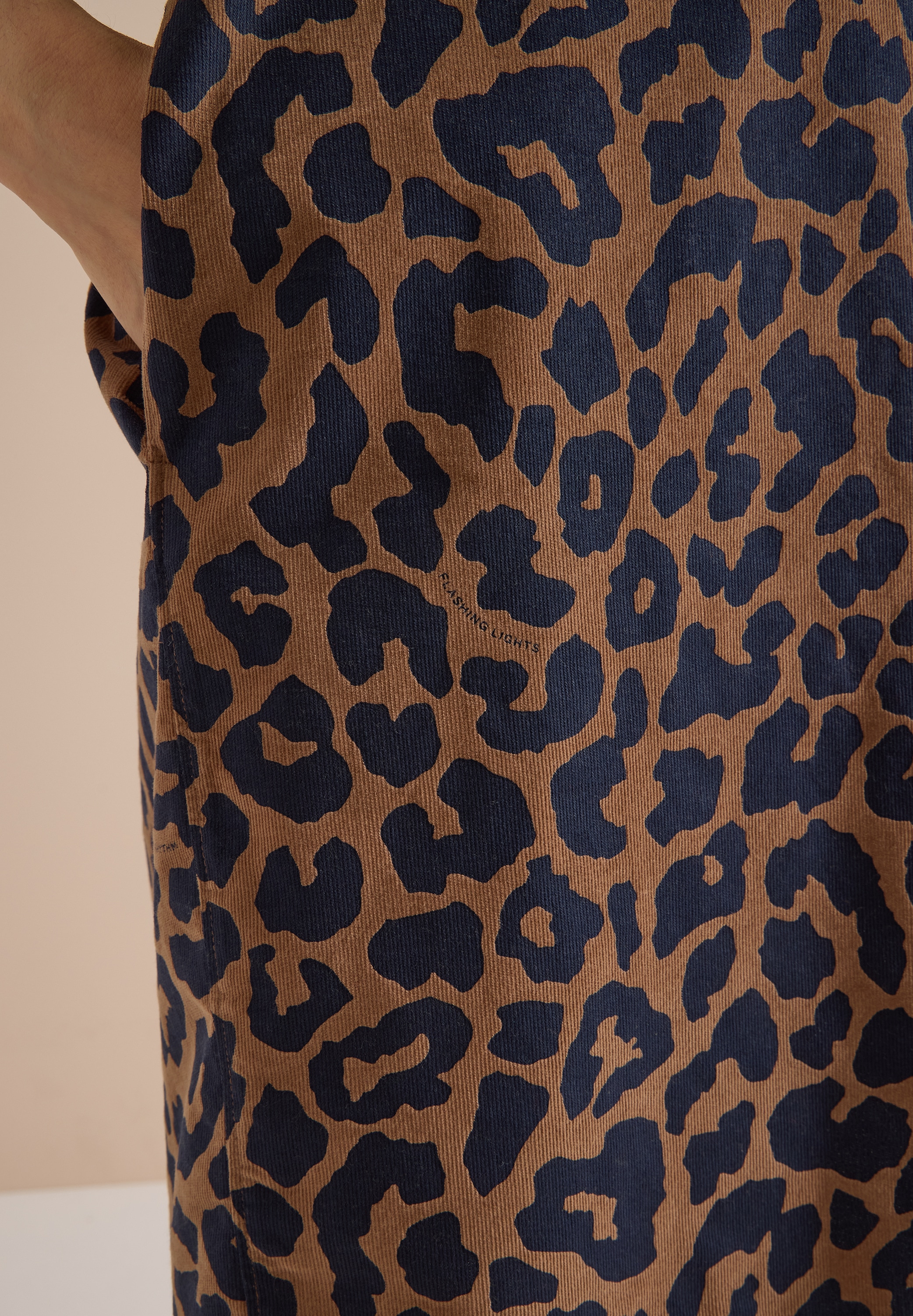 Cecil Cordkleid Brusttasche Animal Print, Brusttasche, Baumwolle