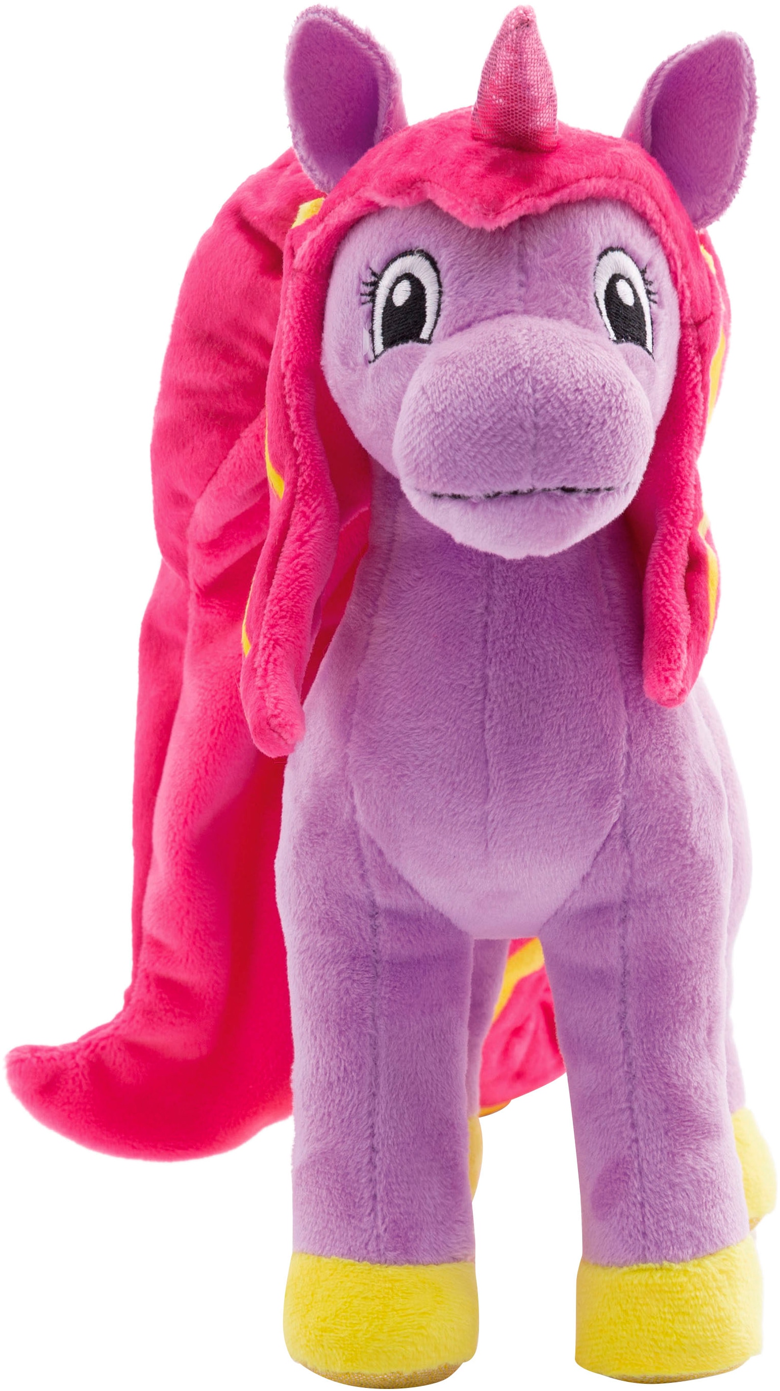 Nici Kuscheltier »Lissy PONY, Einhorn Mandy lila-pink, 22 cm«, stehend