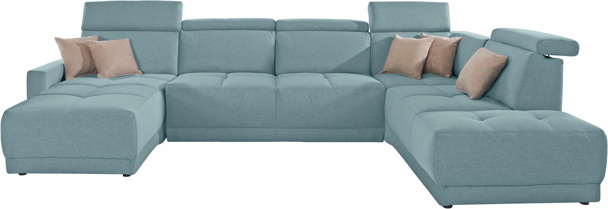 DOMO collection Wohnlandschaft "Ava moderne Sitzheftung mit toller Doppelna günstig online kaufen