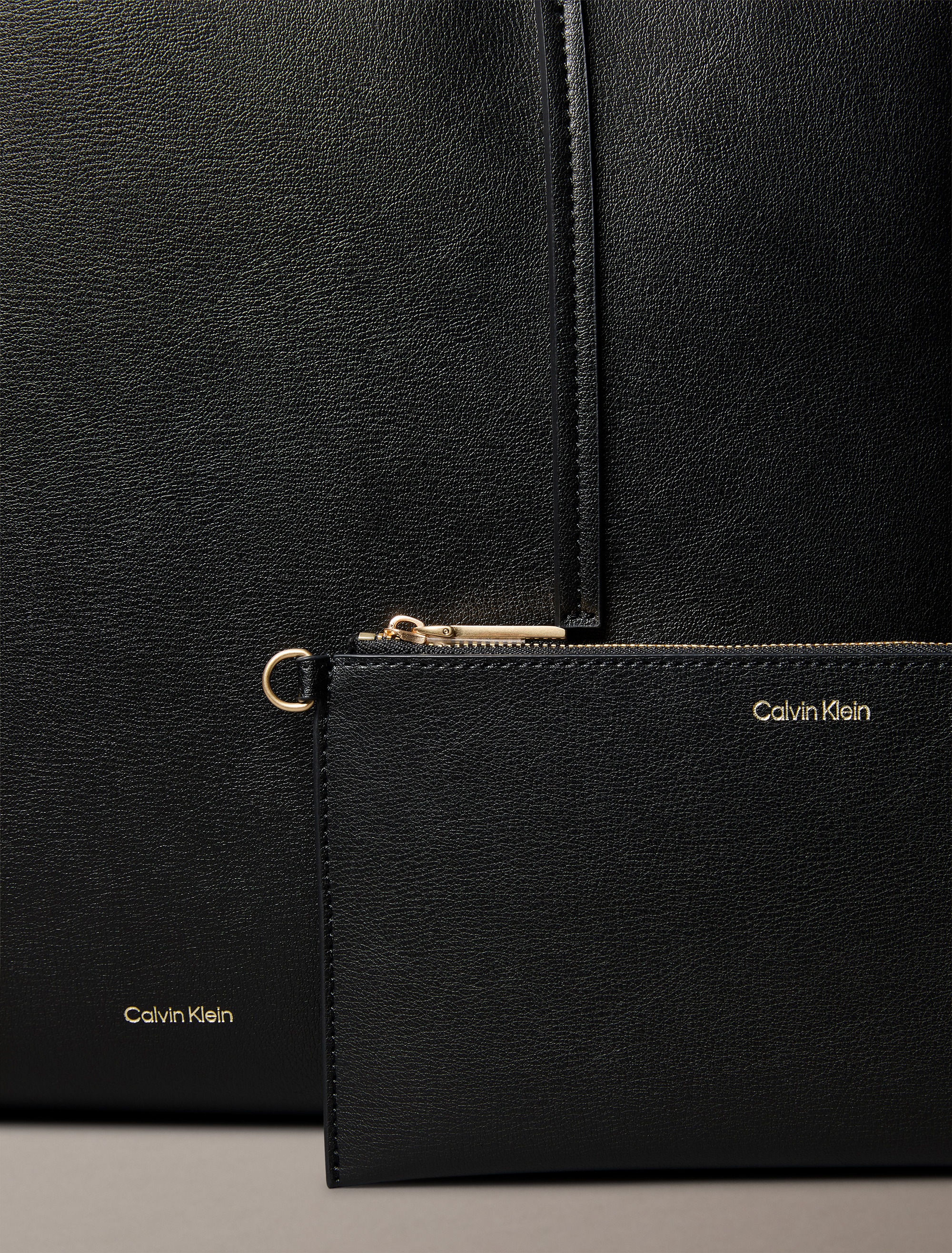 Calvin Klein Sac En Toile Lv04f3442g Black / Antique Light Gold One Size unisex 6