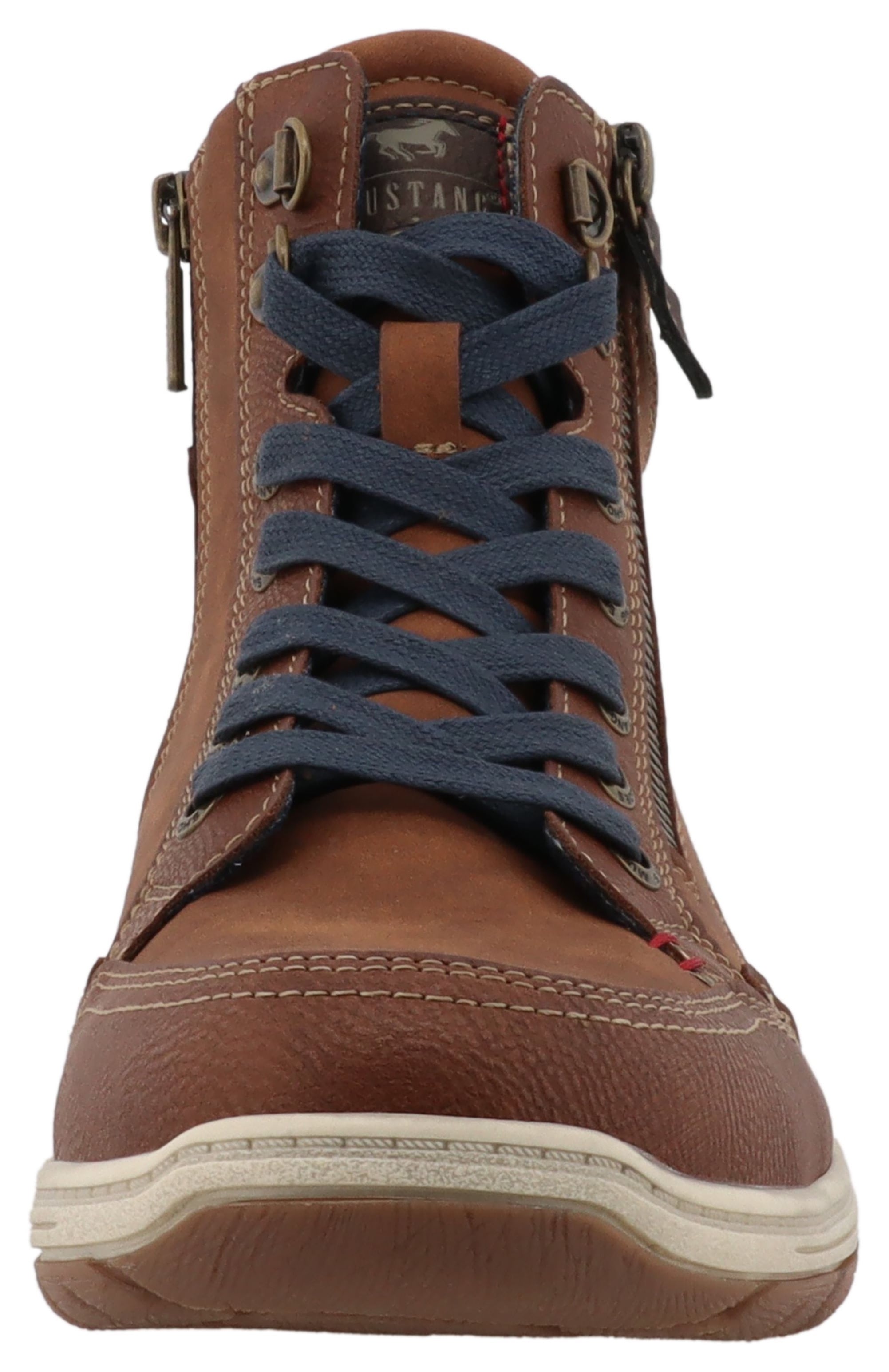 Mustang Shoes Schnürboots »Benedetto«  High Top Sneaker, Schnürboots mit Reißverschluss