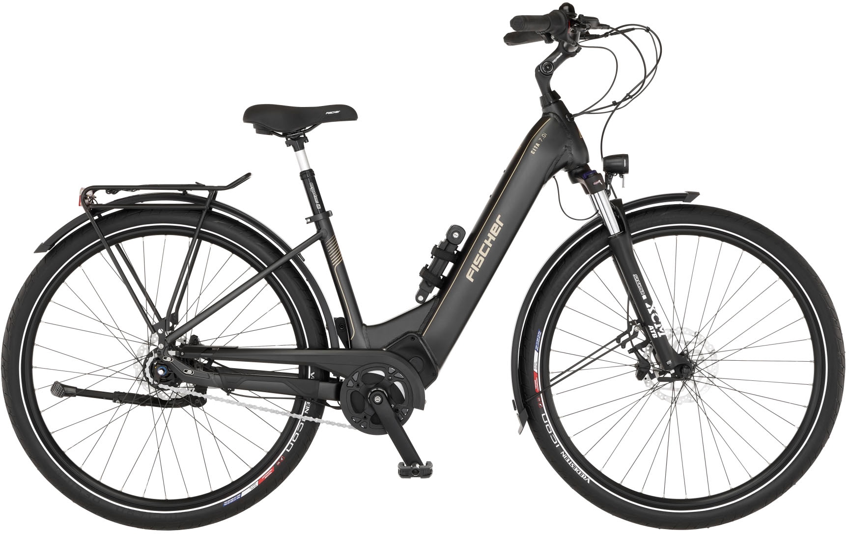 FISCHER Fahrrad E-Bike "CITA 7.0I 630", 7 Gang, Shimano, Nexus, Mittelmotor 250 W, (Schloss), Pedelec, Elektrofahrrad fü