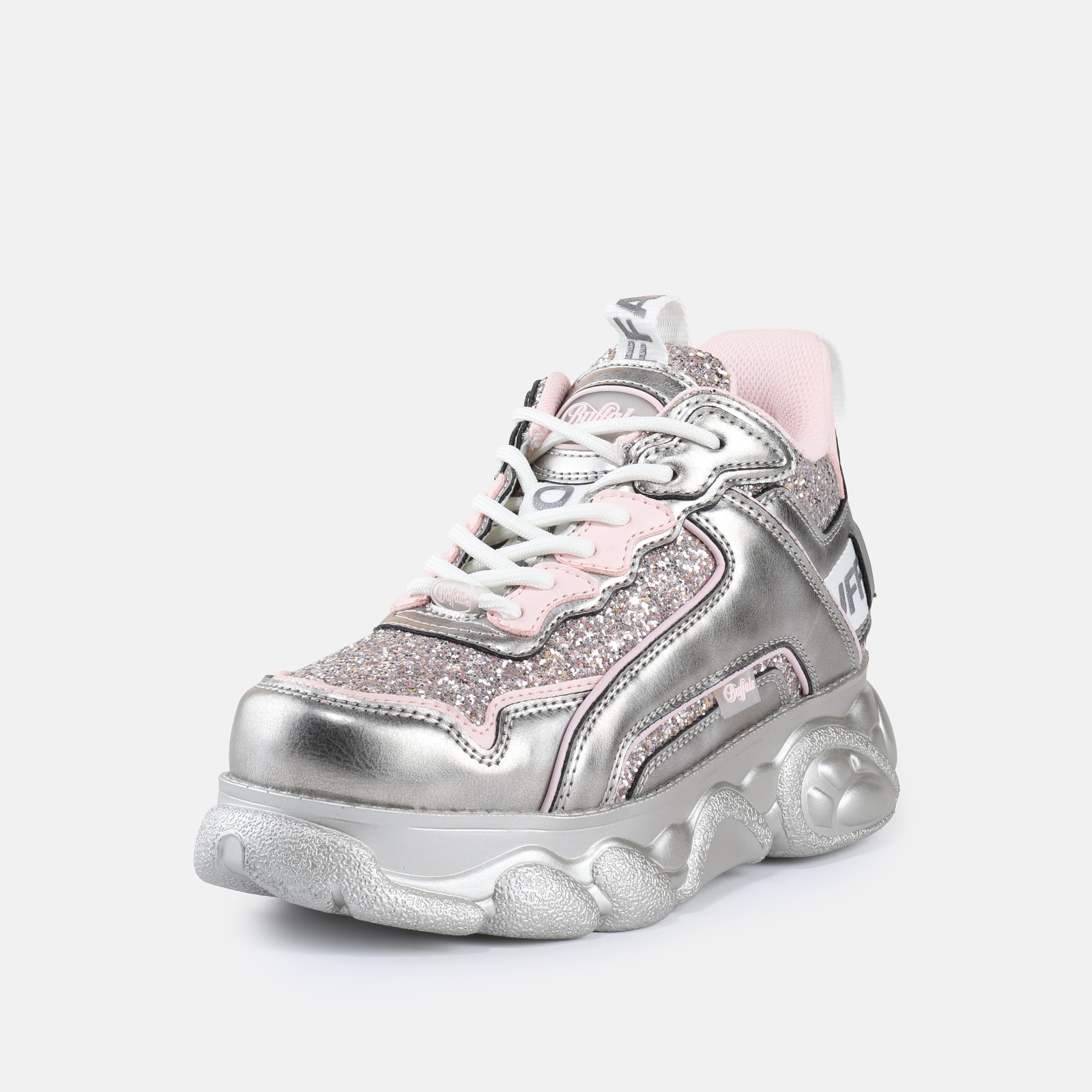 Buffalo Plateausneaker "CLD CHAI" Chunky Sneaker mit Logoschriftzug und Glitter-Details