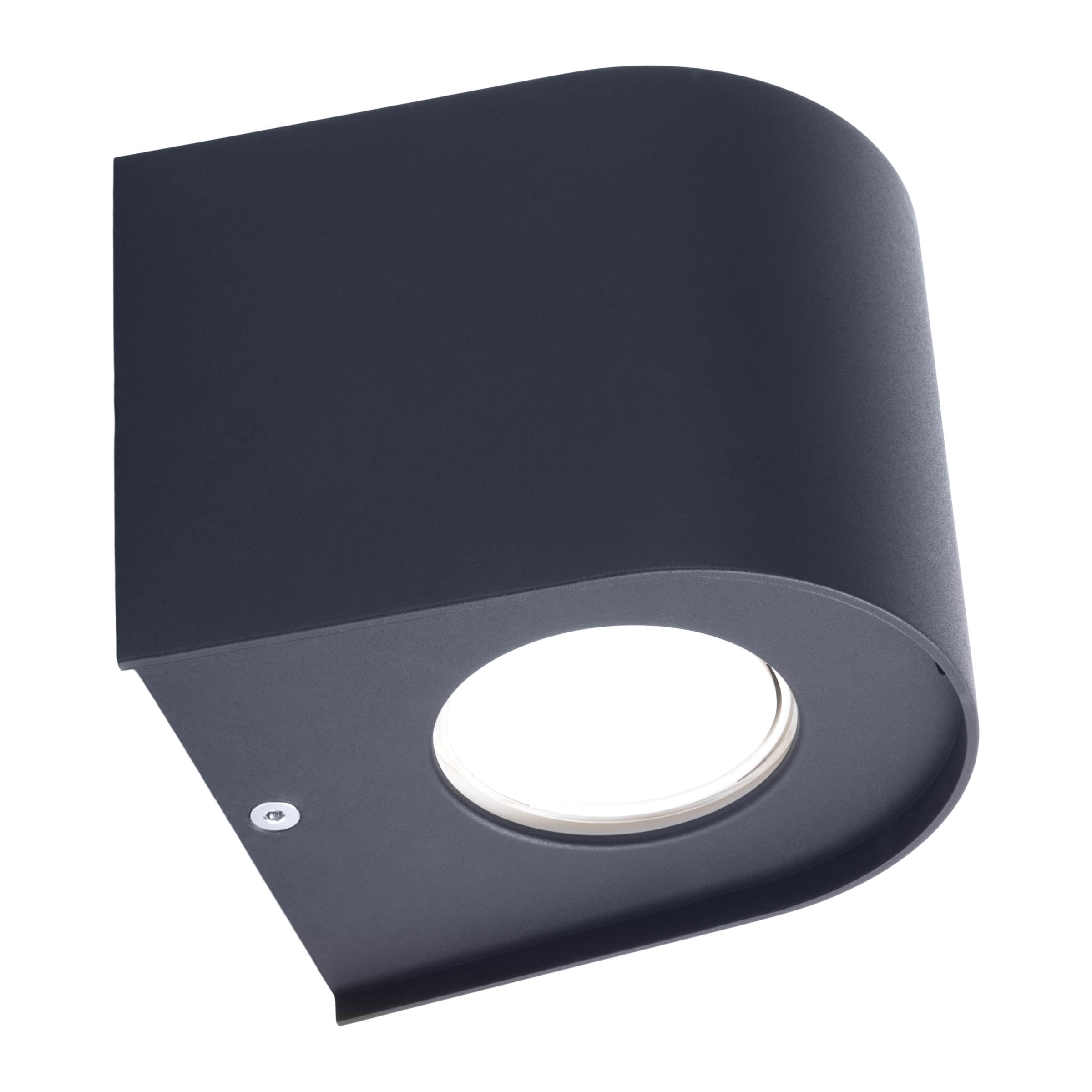 näve LED Außen-Wandleuchte »Alecto« LED-Modul 1 Stk. Warmweiß schwarz, LED warmweiß, Lichtaustritt nach oben und unten, H: 10cm