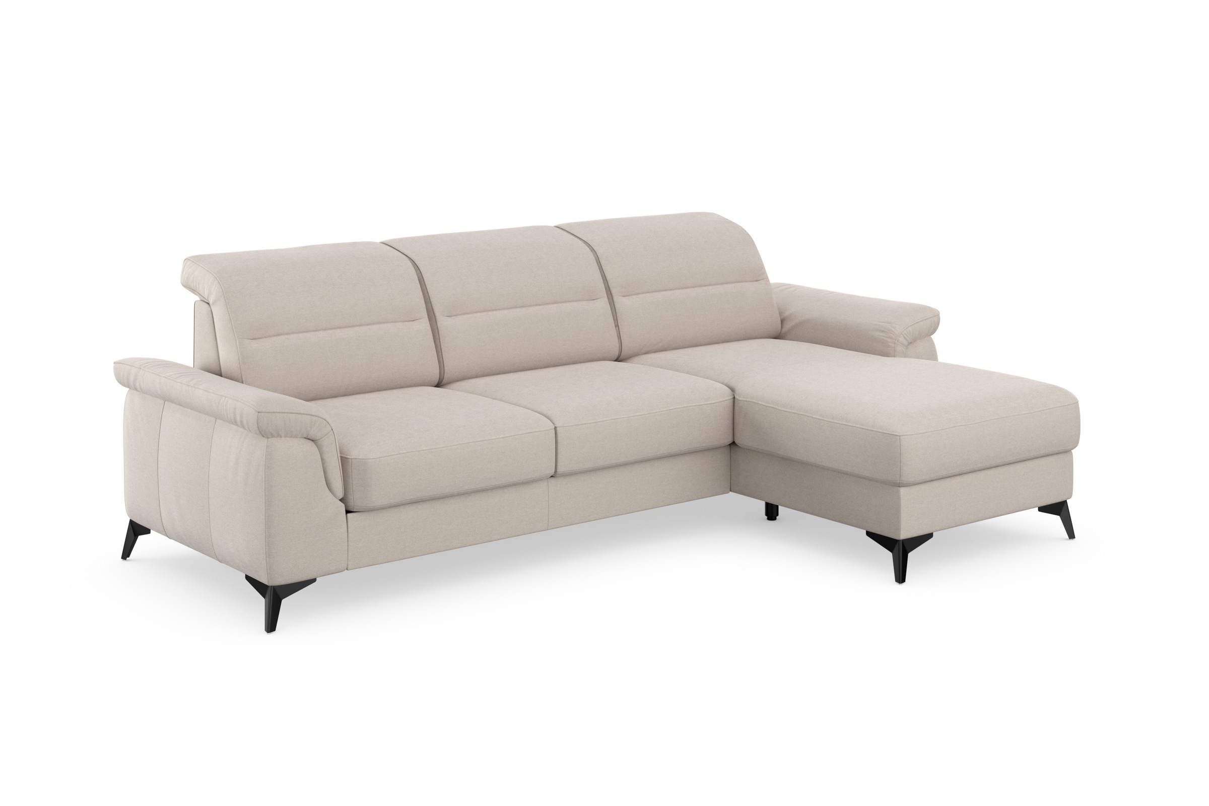 sit&more Ecksofa »Sinatra L-Form«, mit Recamiere, optional mit Kopfteilverstellung und Armteilfunktion